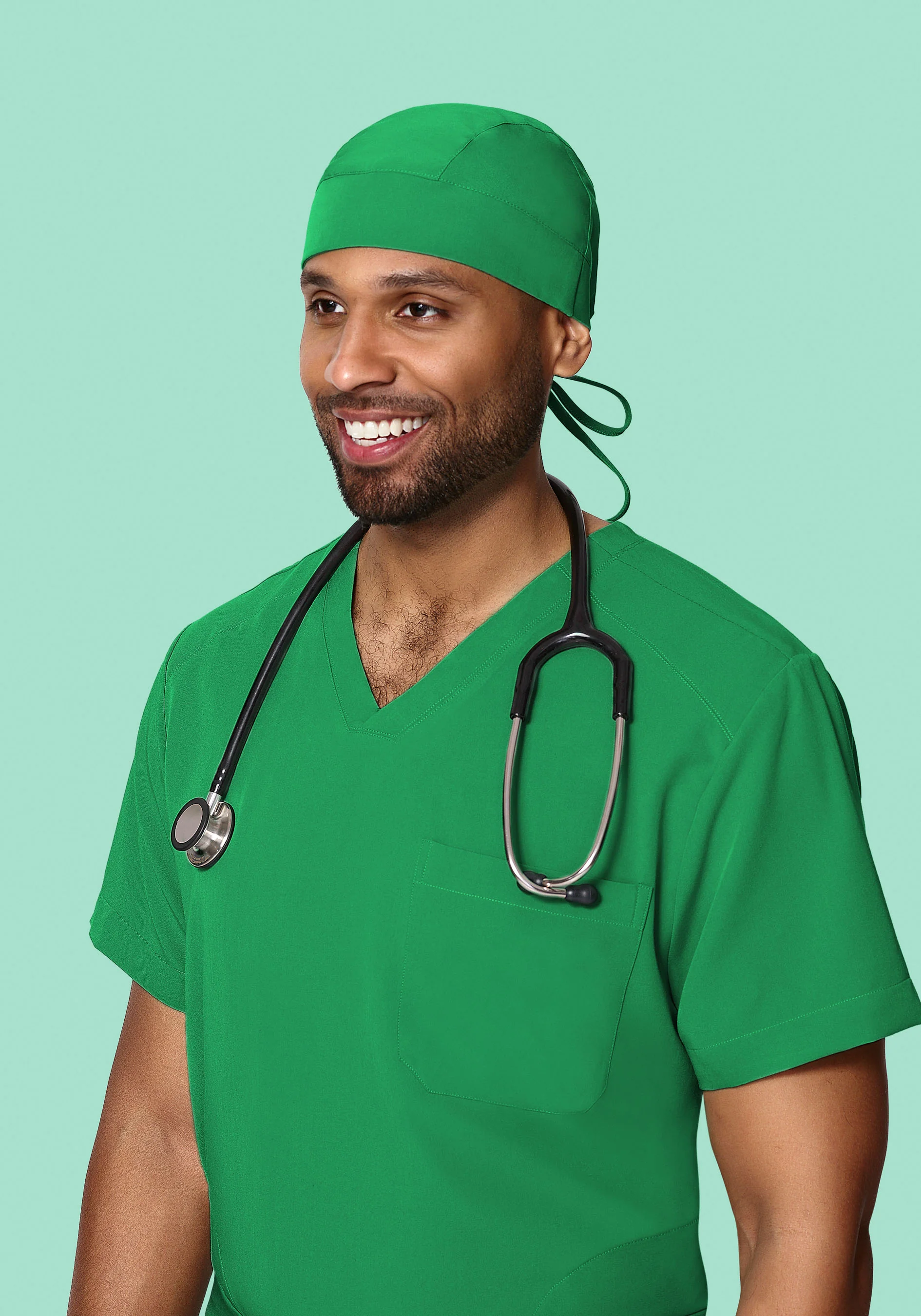 Contemporary Scrub Cap Emerald - Image 4