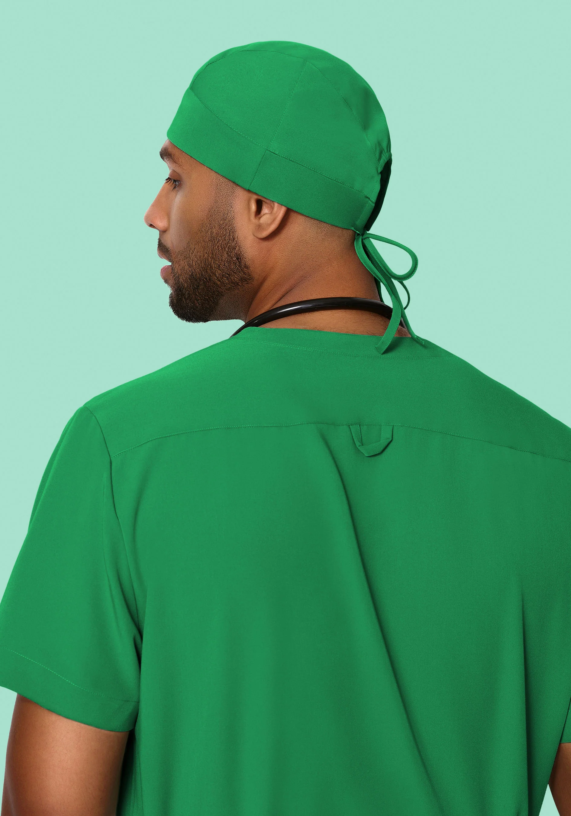 Contemporary Scrub Cap Emerald - Image 5