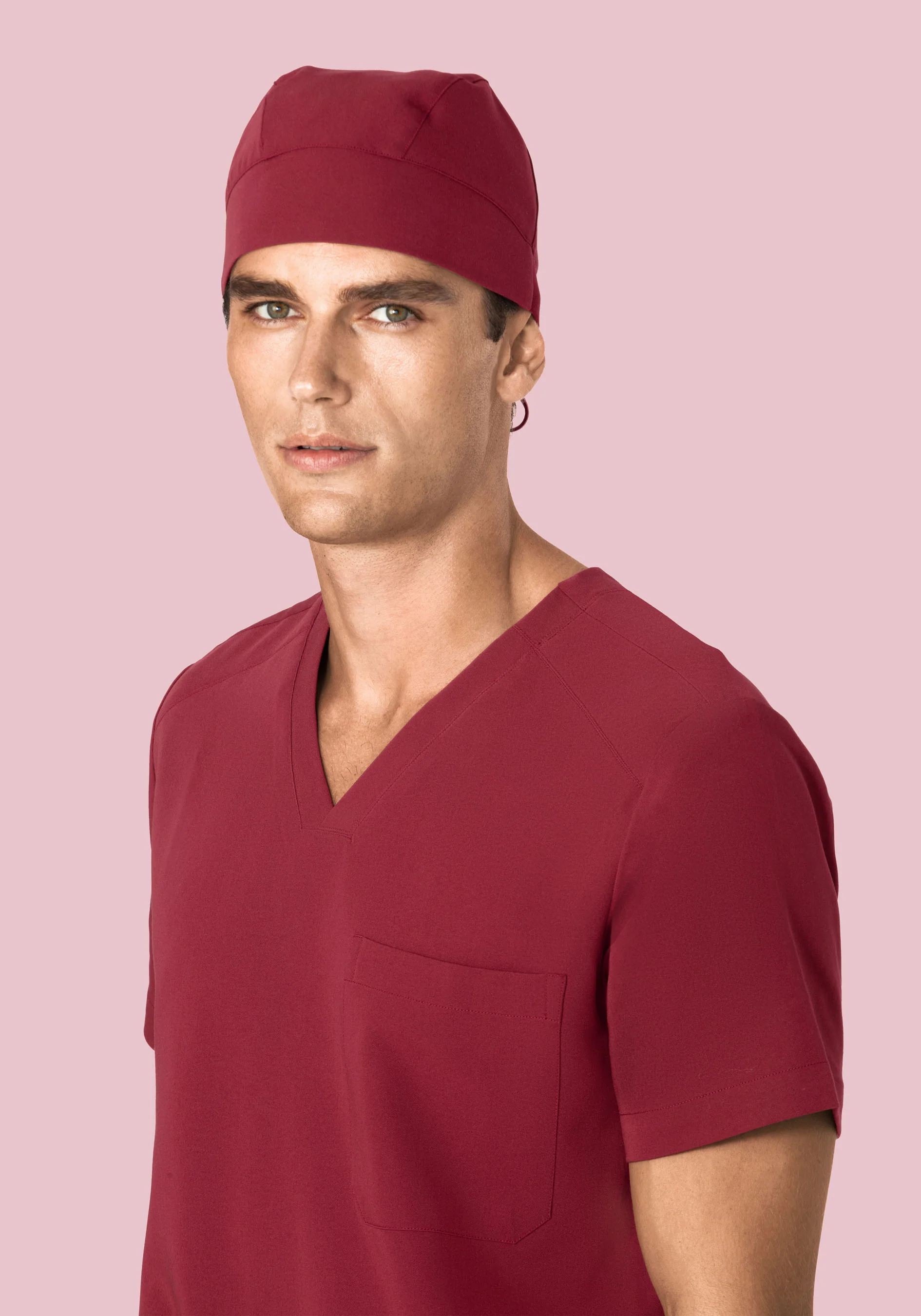 Contemporary Scrub Cap Garnet - Image 3
