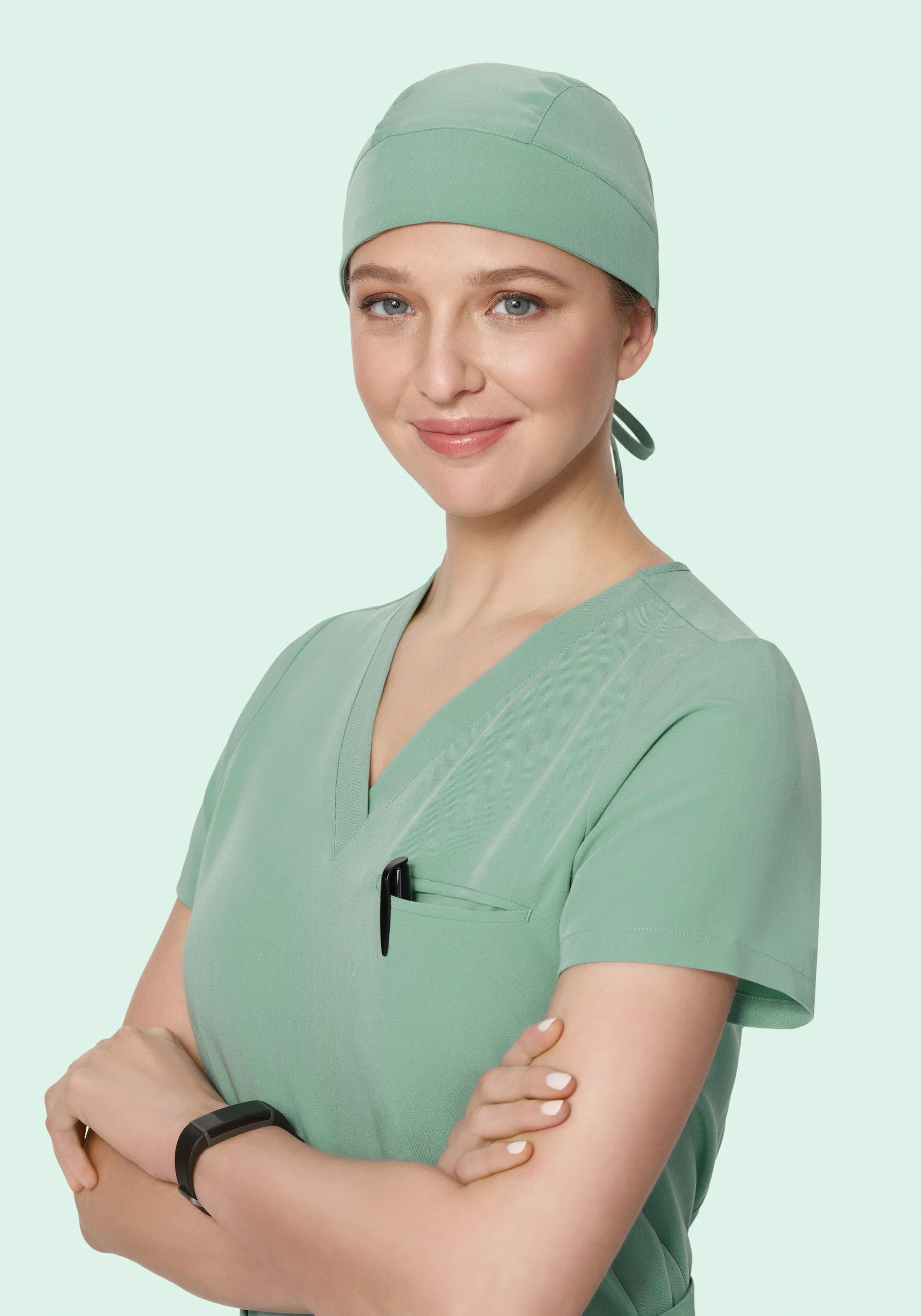 Contemporary Scrub Cap Jade