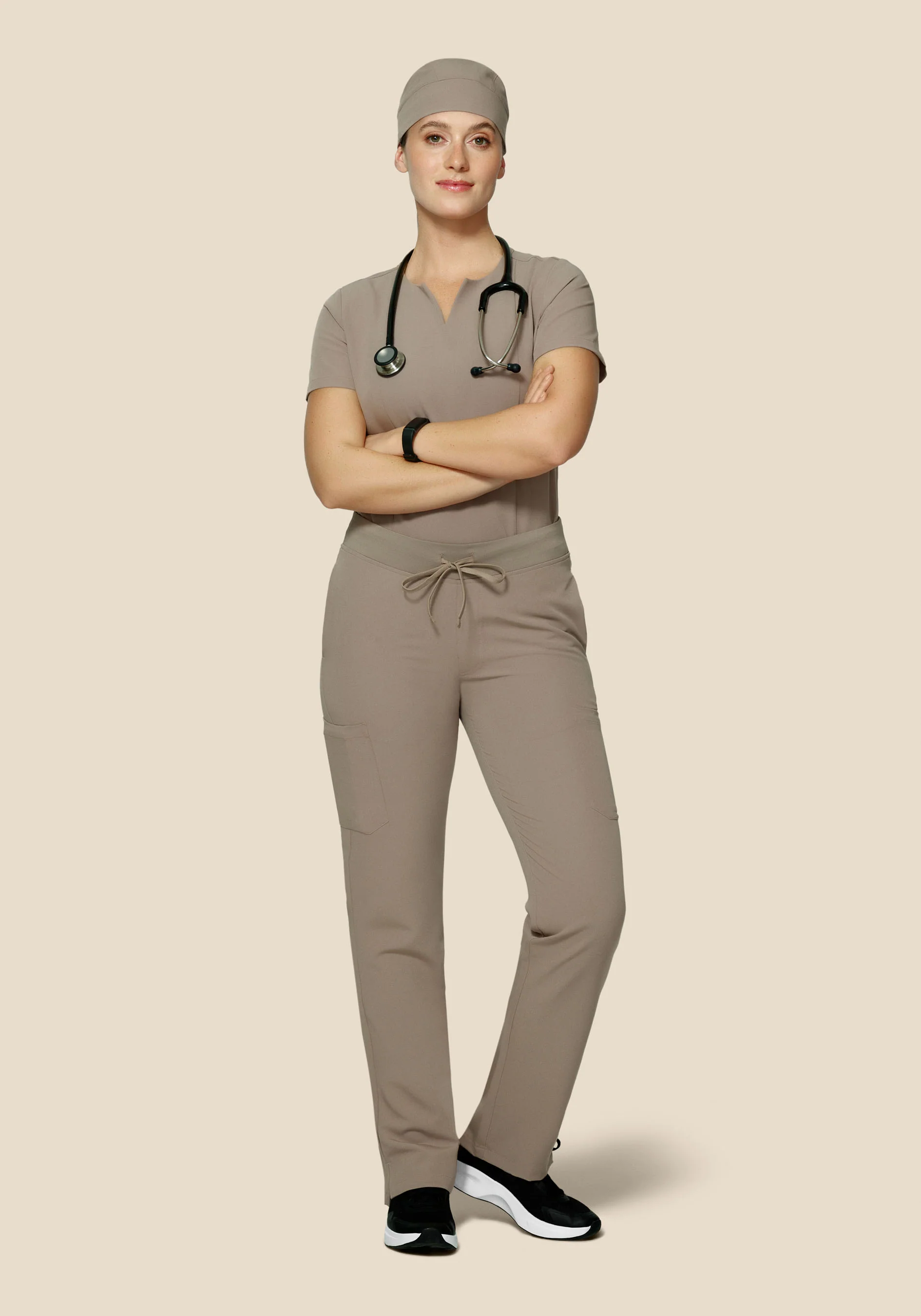 Contemporary Scrub Cap Macchiato - Image 3