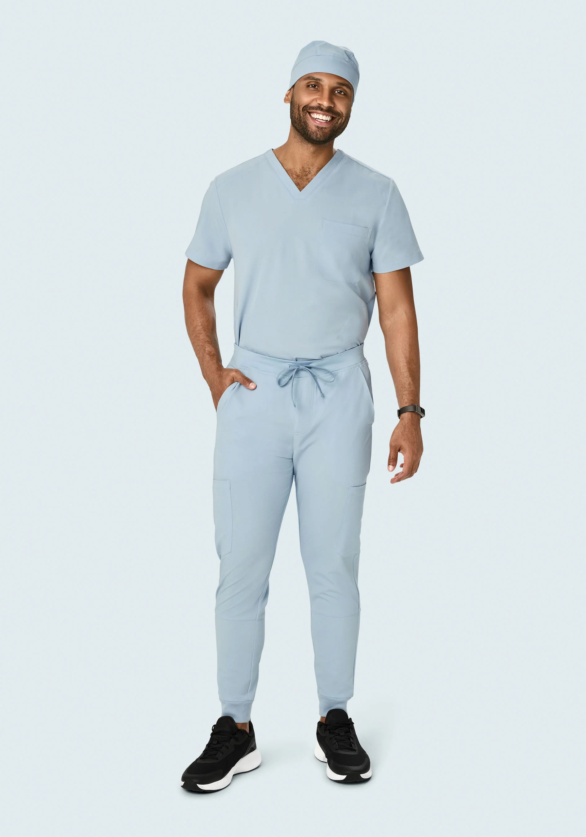 Contemporary Scrub Cap Powder Blue - Image 5