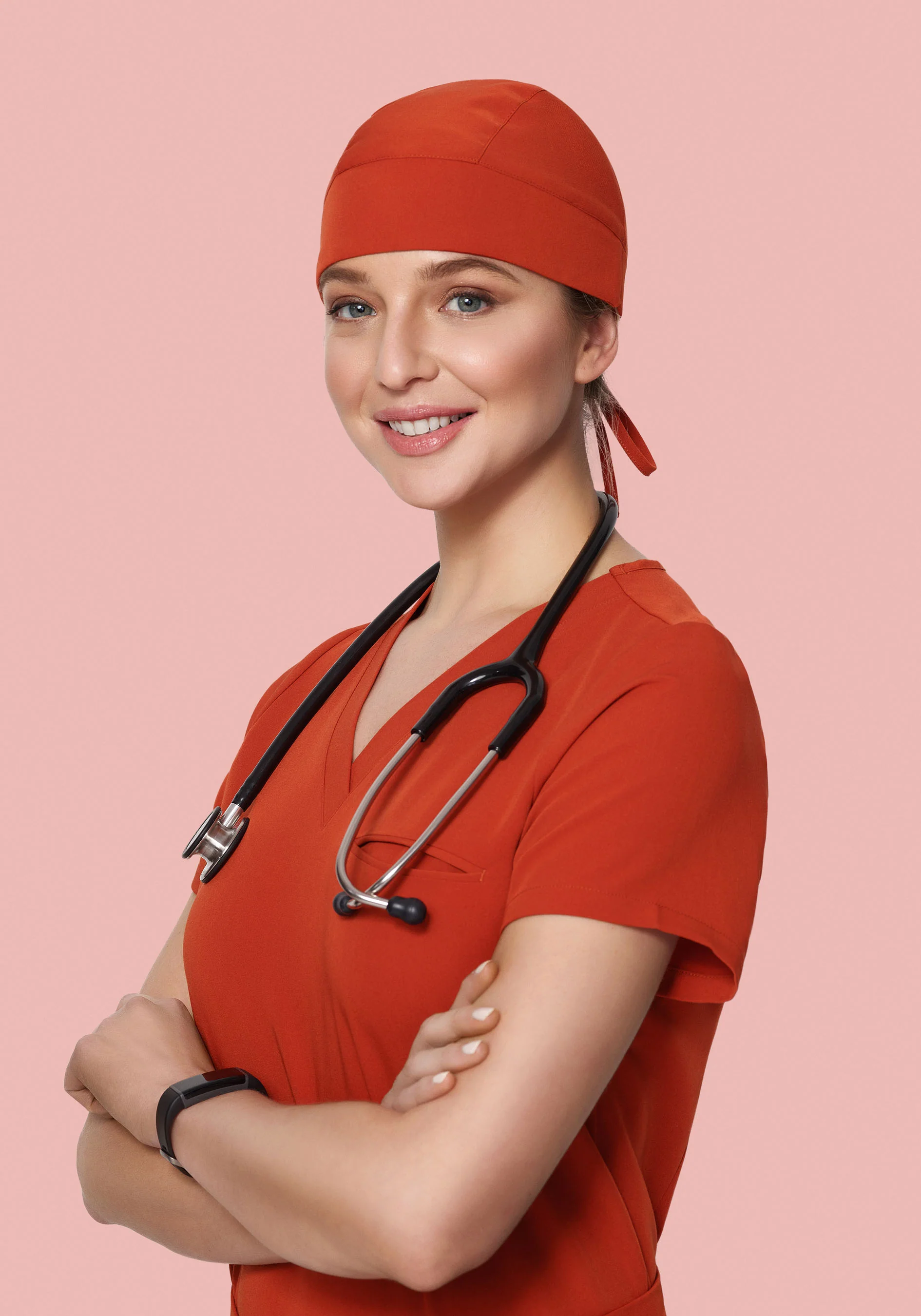 Contemporary Scrub Cap Rust