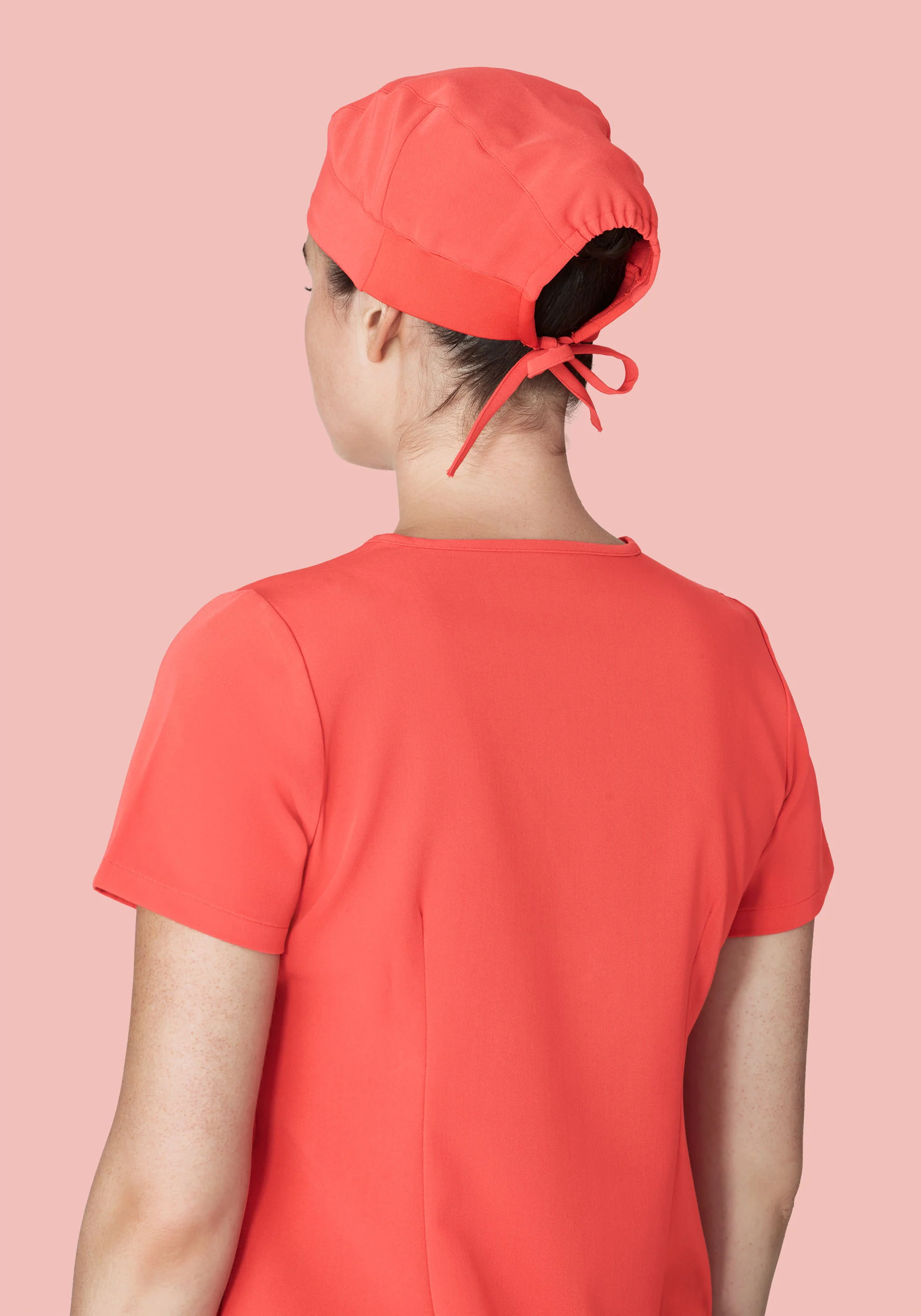 Contemporary Scrub Cap Sunkissed Coral - Image 2