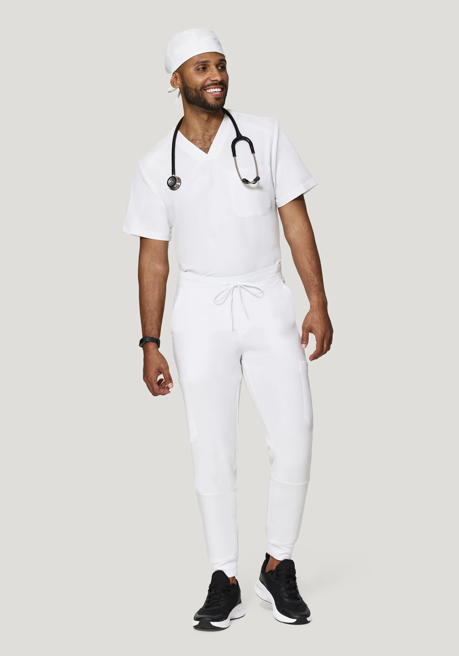 Contemporary Scrub Cap White - Image 5