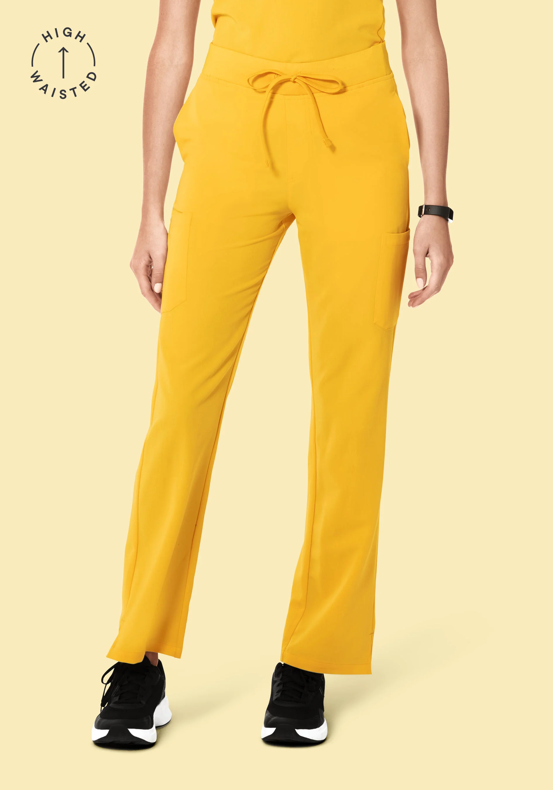 High Waisted Cargos Daffodil - Image 2