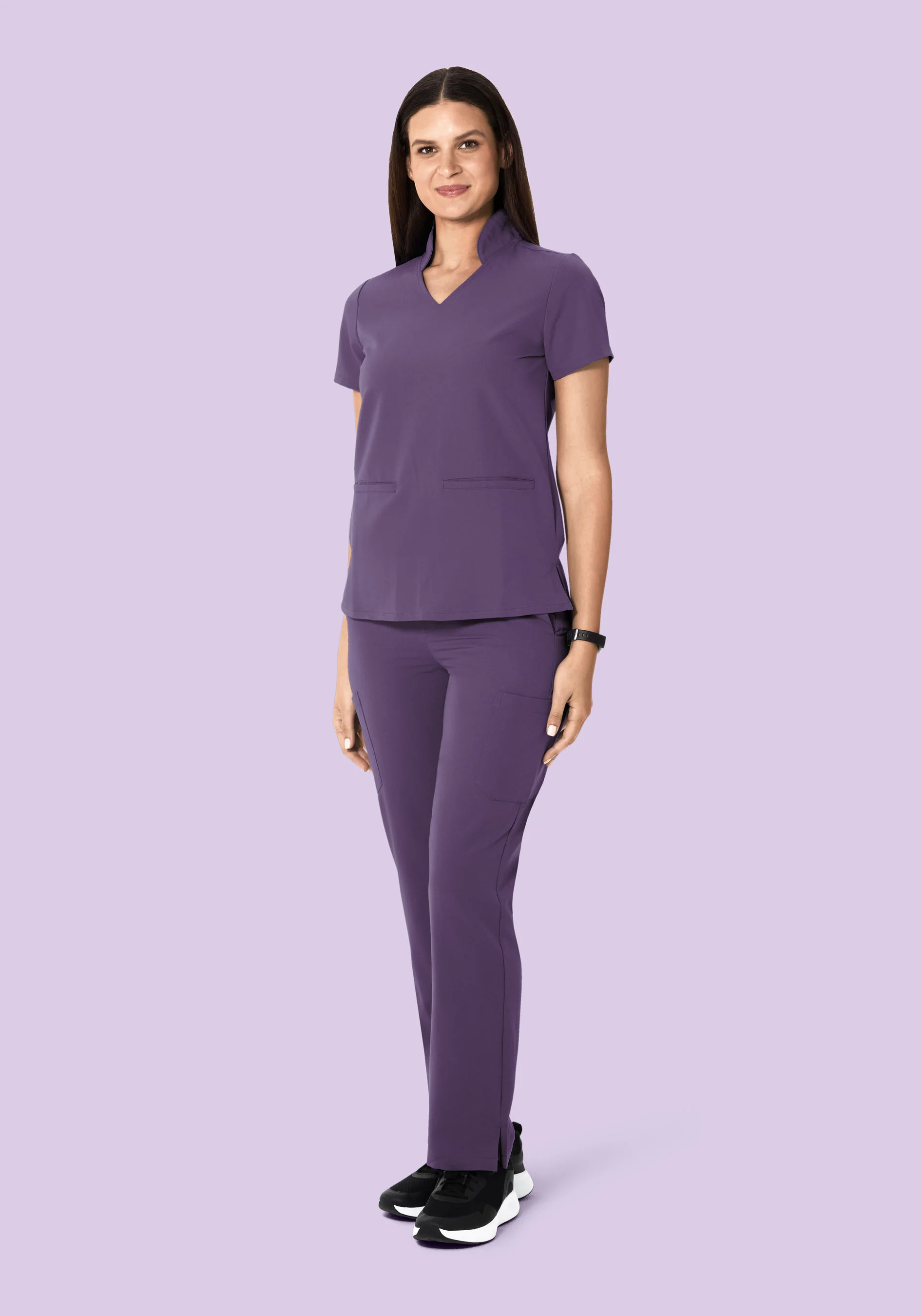 High Waisted Cargos Dewberry - Image 3