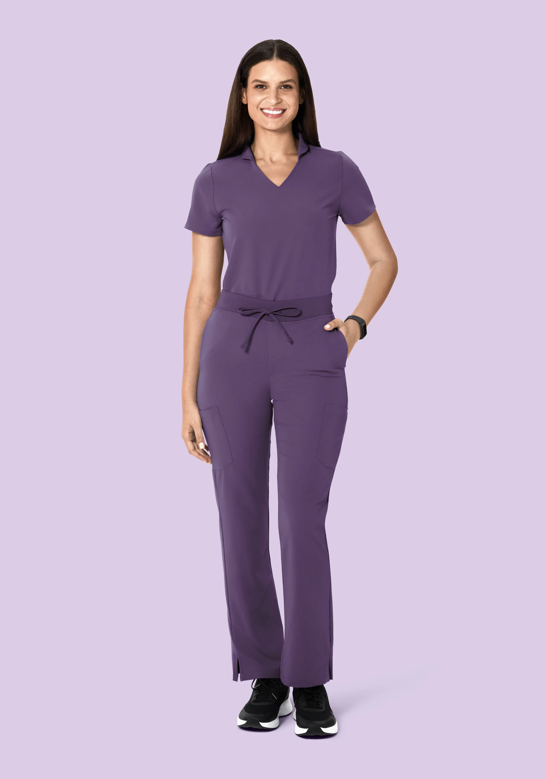 High Waisted Cargos Dewberry - Image 4
