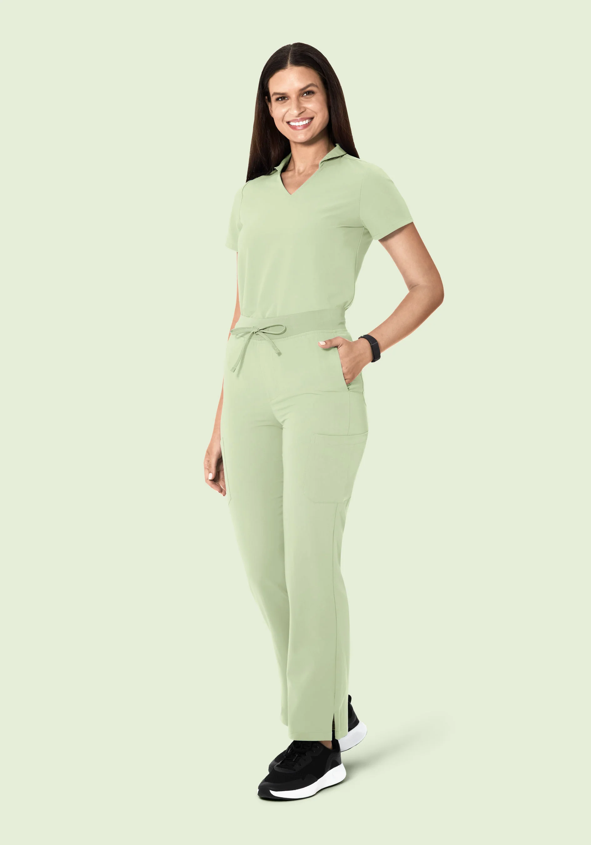 High Waisted Cargos Matcha - Image 2