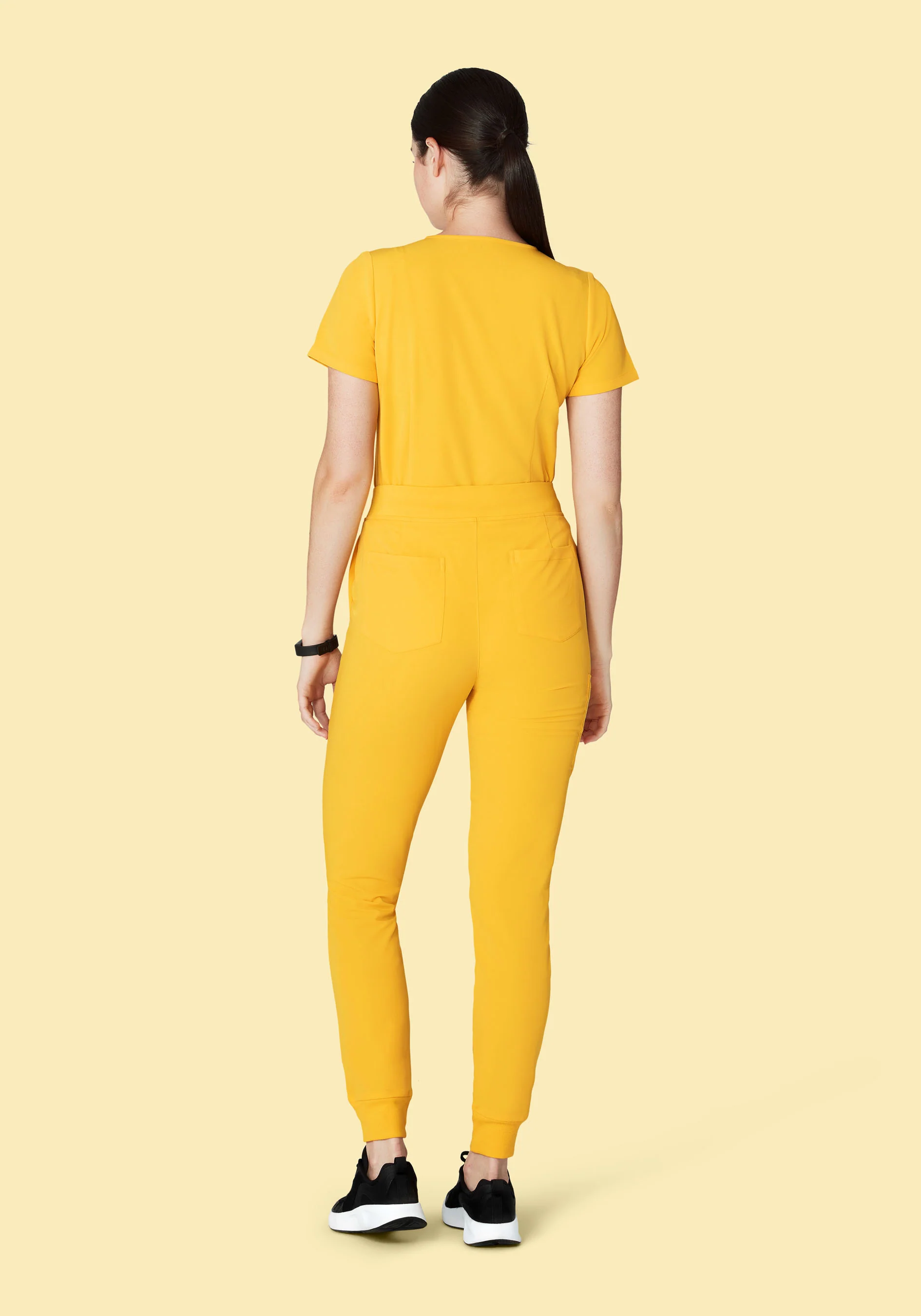 High Waisted Joggers Daffodil - Image 5