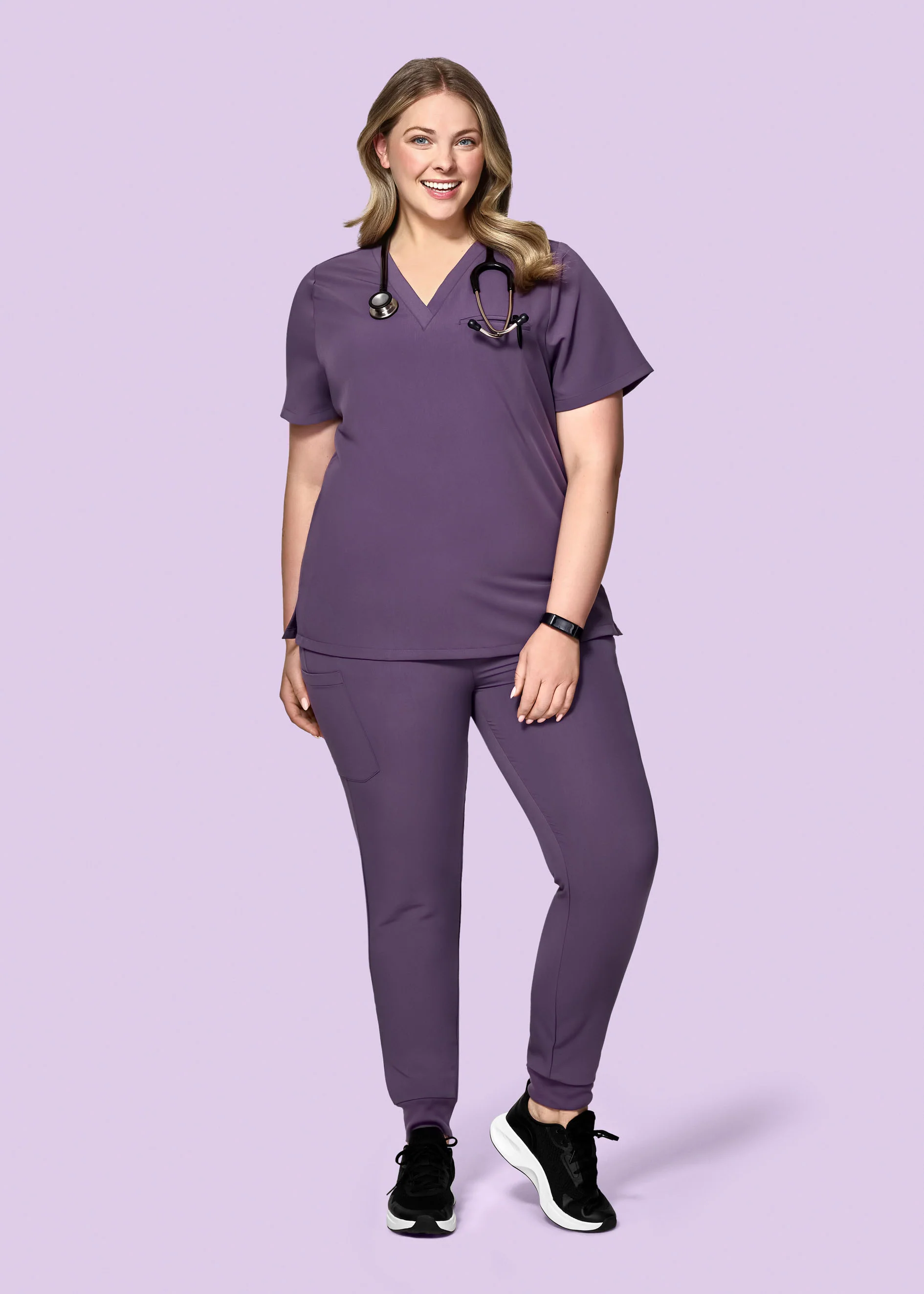 High Waisted Joggers Dewberry - Image 8