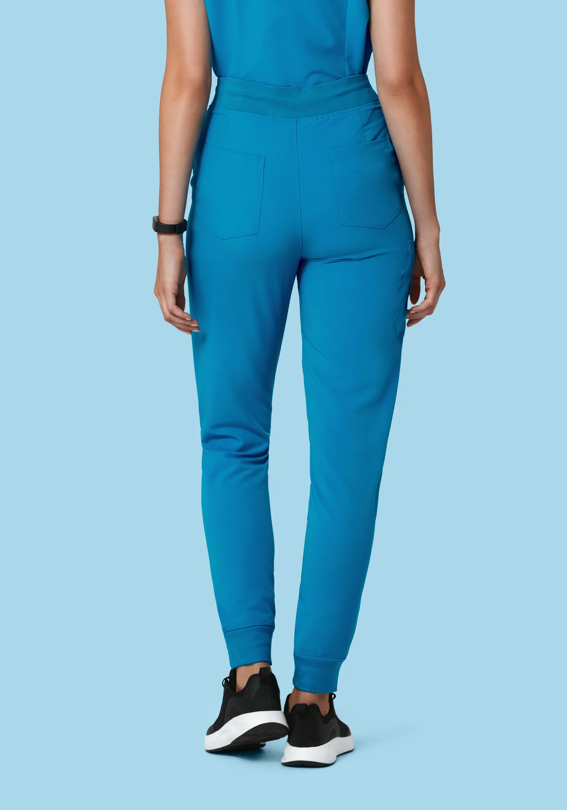 High Waisted Joggers Electric Blue - Image 4