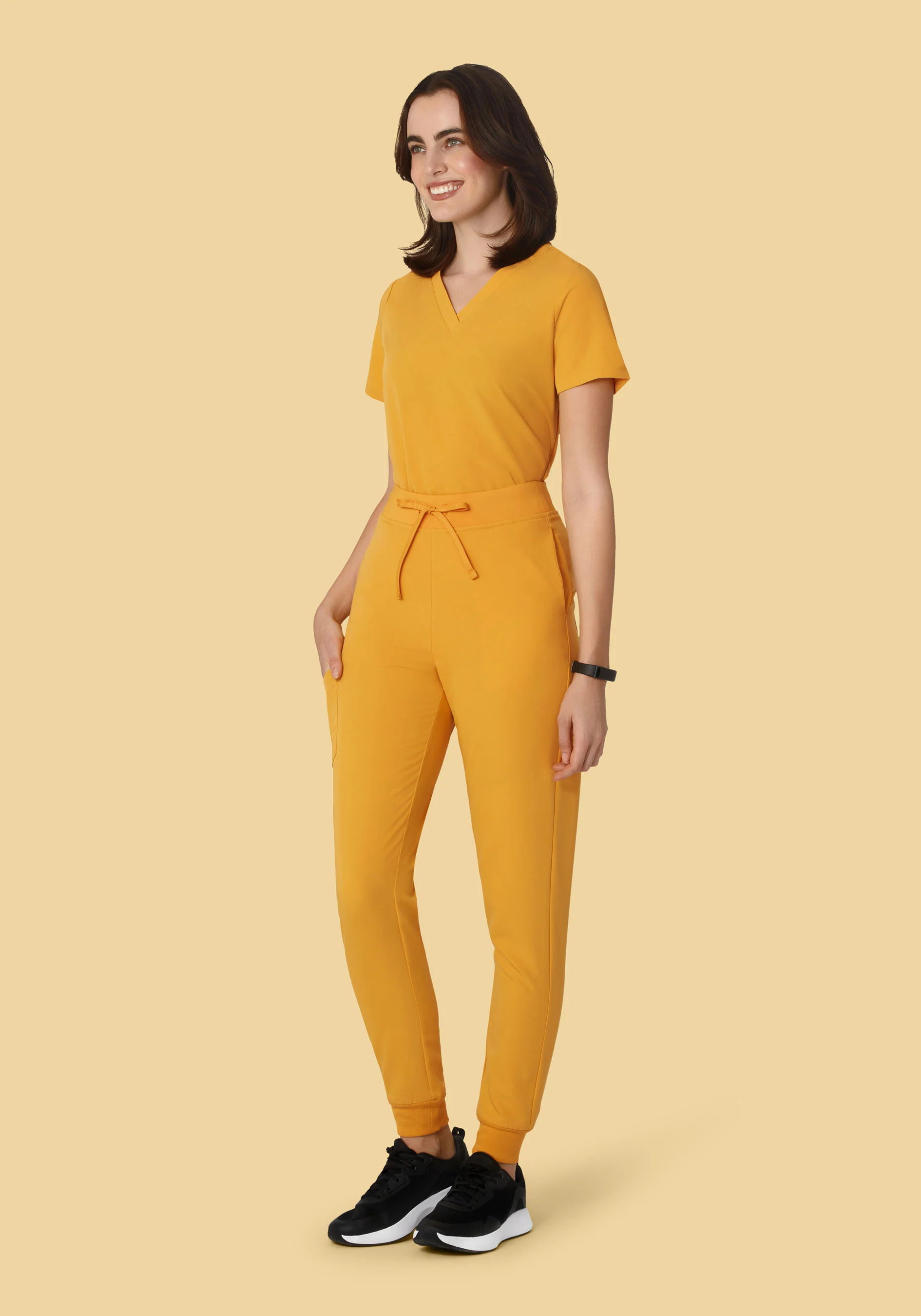 High Waisted Joggers Honey - Image 4