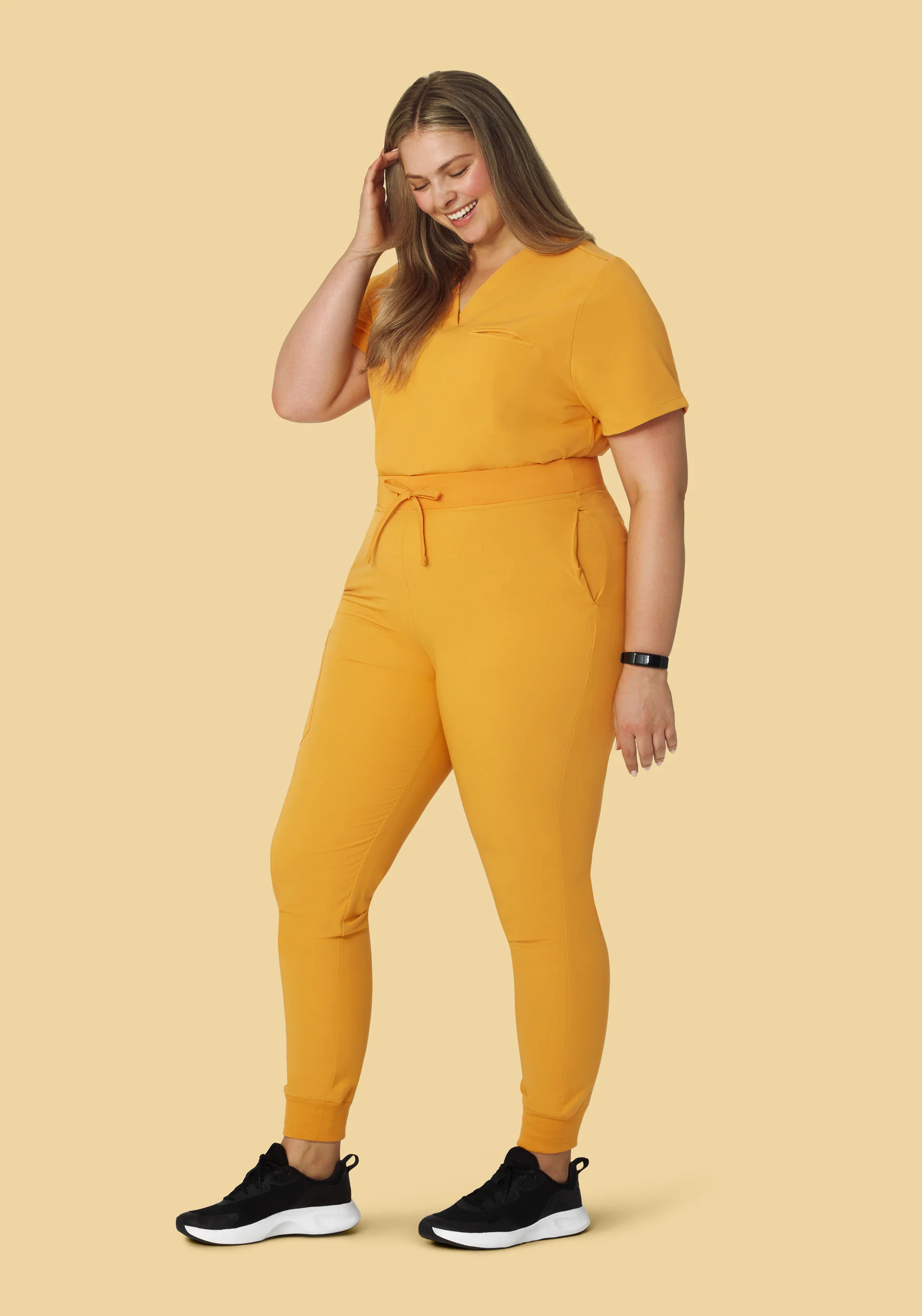 High Waisted Joggers Honey - Image 6