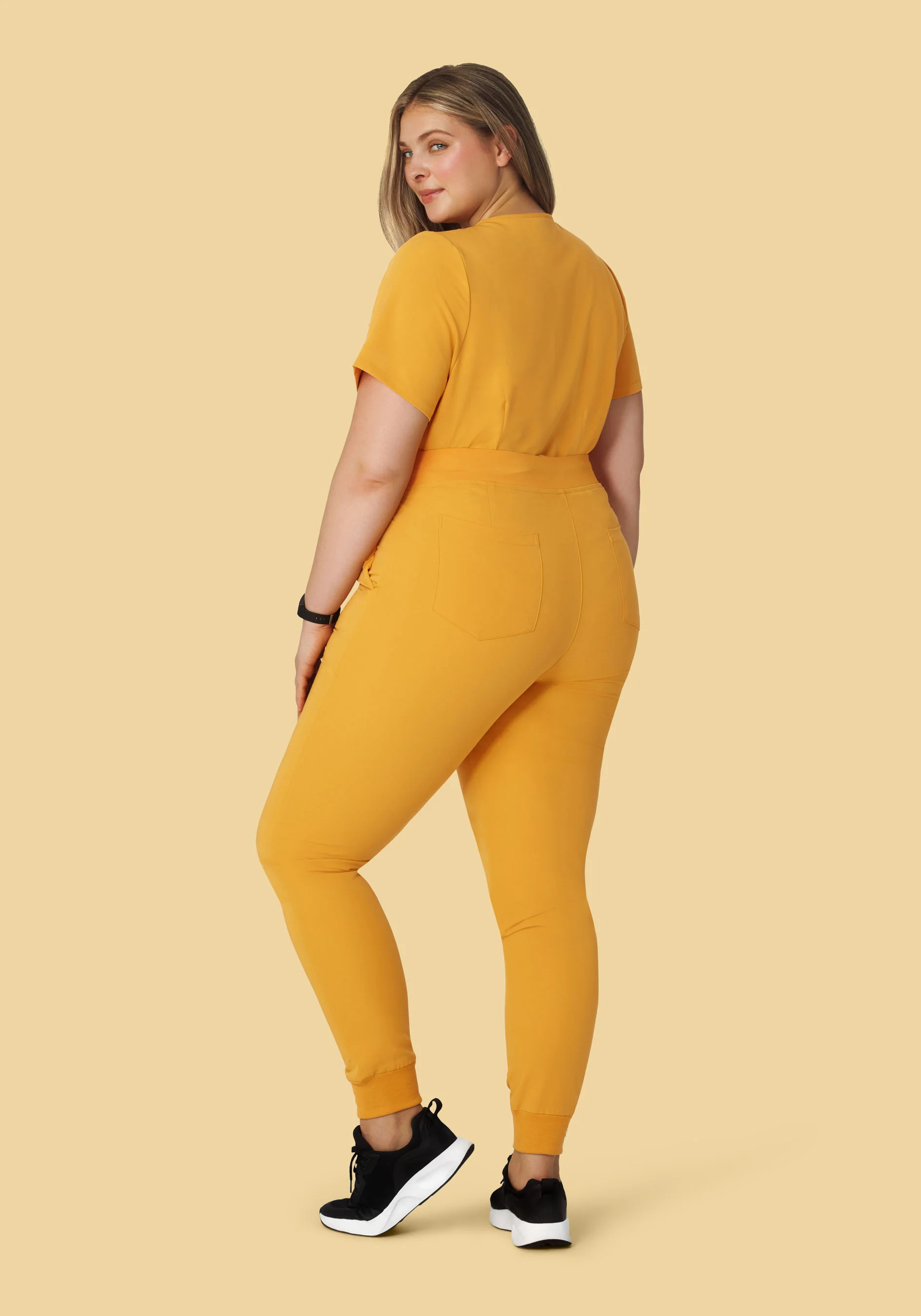 High Waisted Joggers Honey - Image 9
