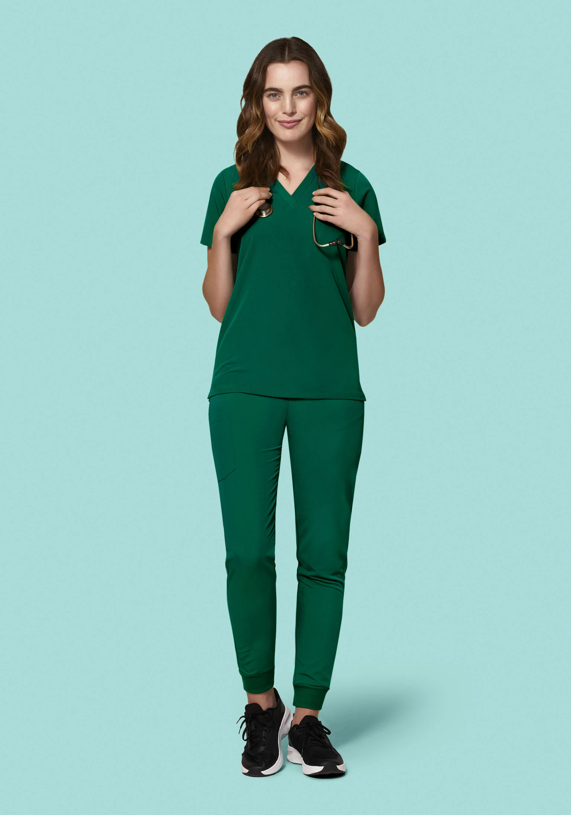 High Waisted Joggers Hunter Green - Image 5