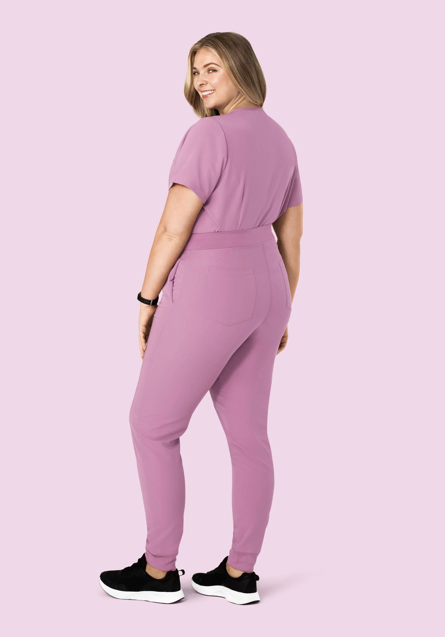 High Waisted Joggers Lilac - Image 10