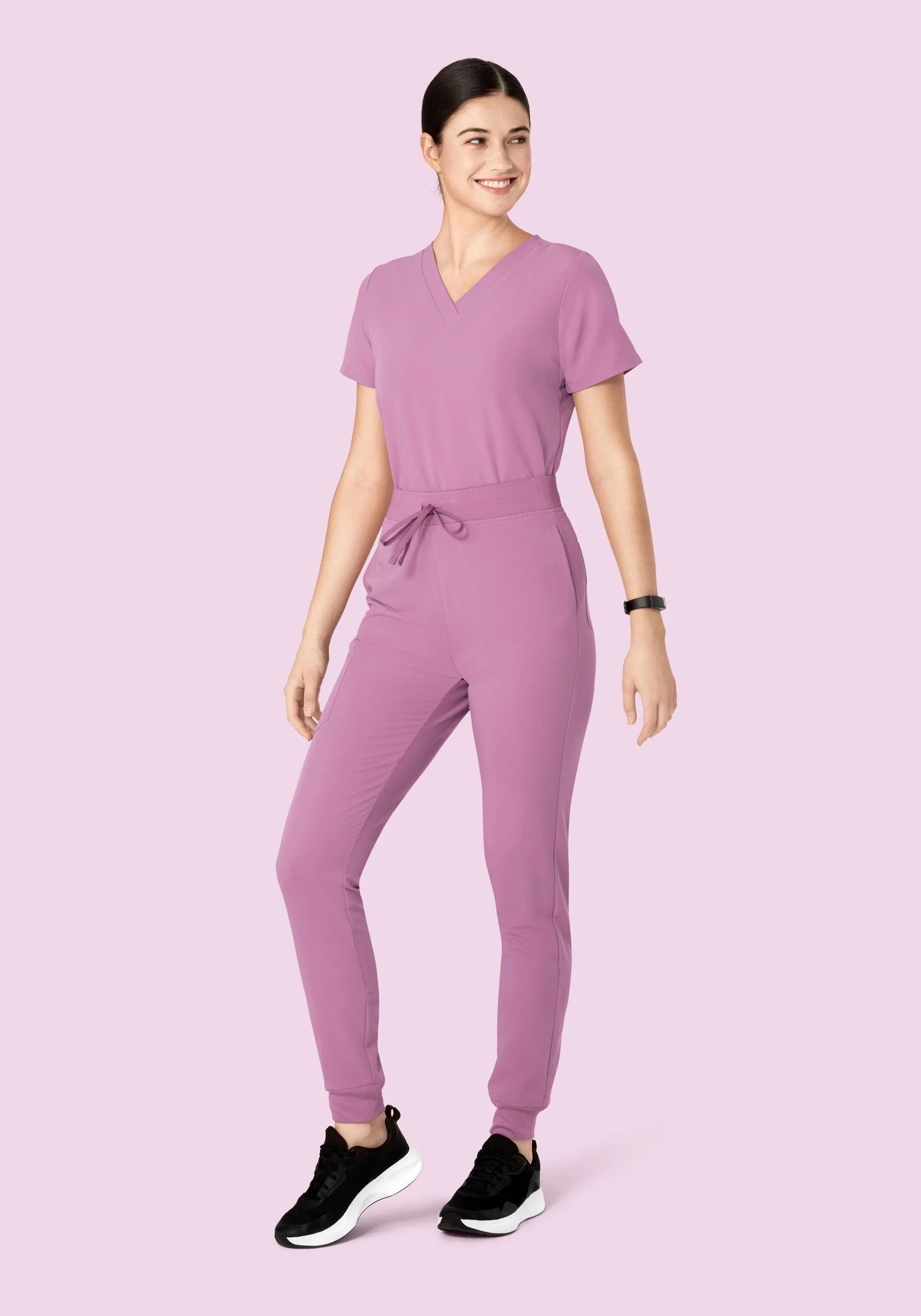 High Waisted Joggers Lilac - Image 3