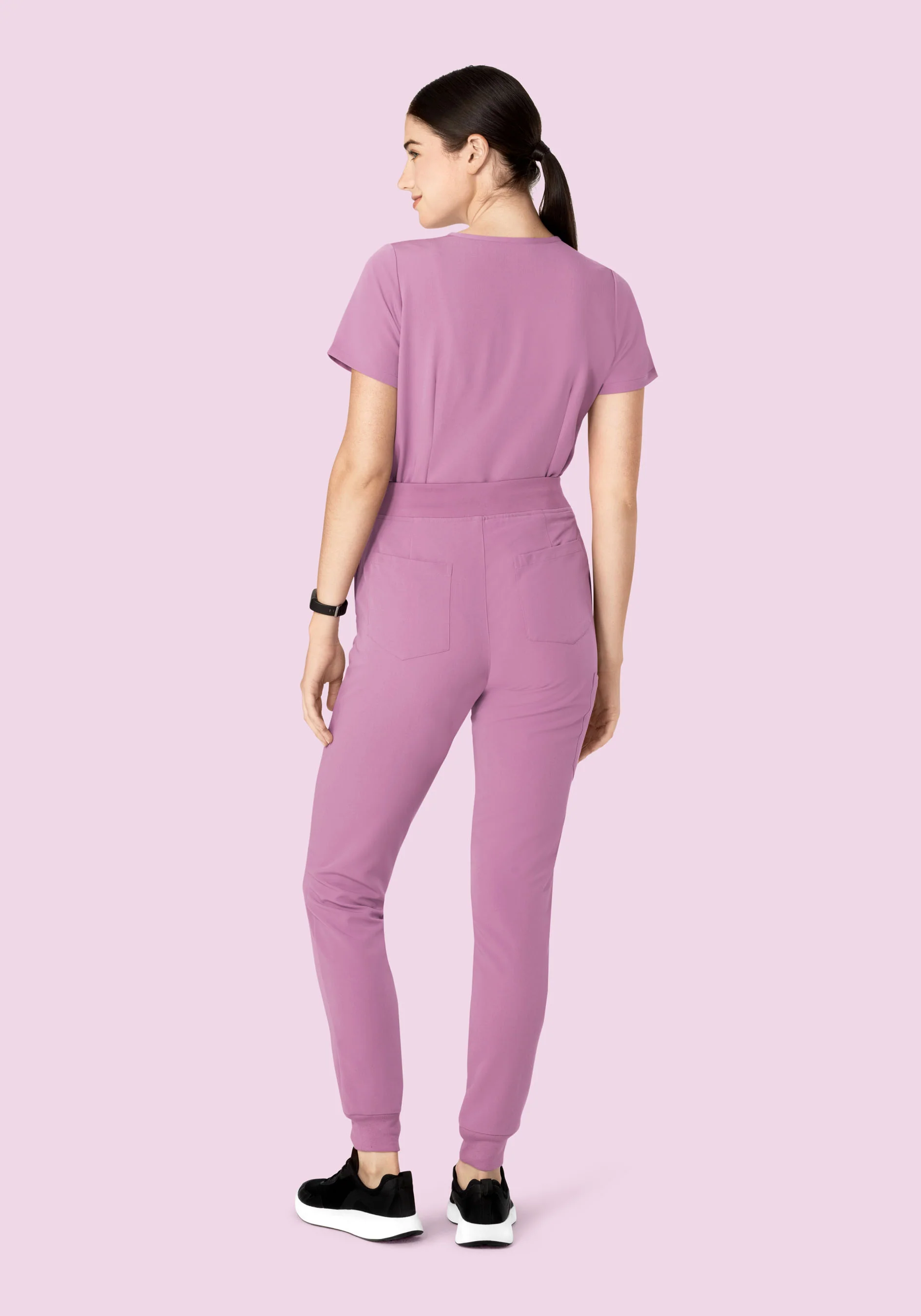 High Waisted Joggers Lilac - Image 6