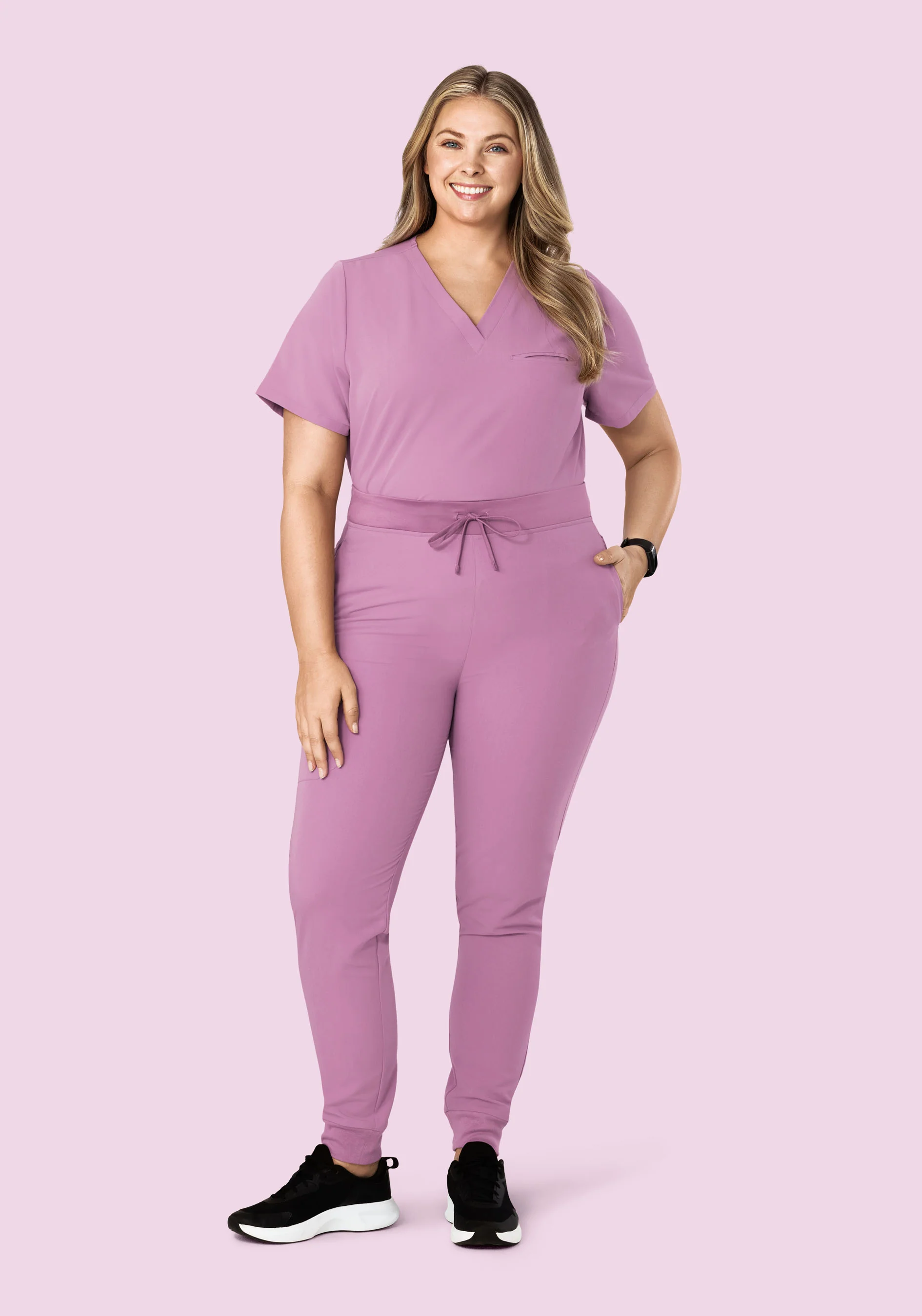 High Waisted Joggers Lilac - Image 7