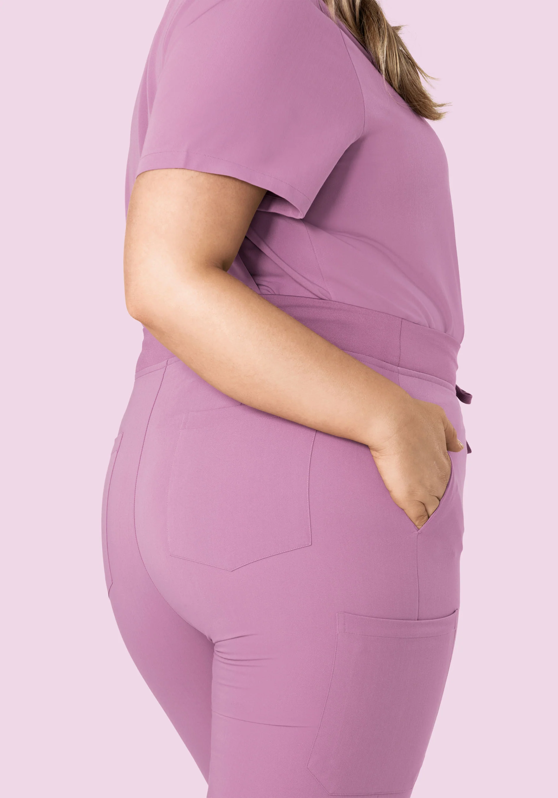 High Waisted Joggers Lilac - Image 9