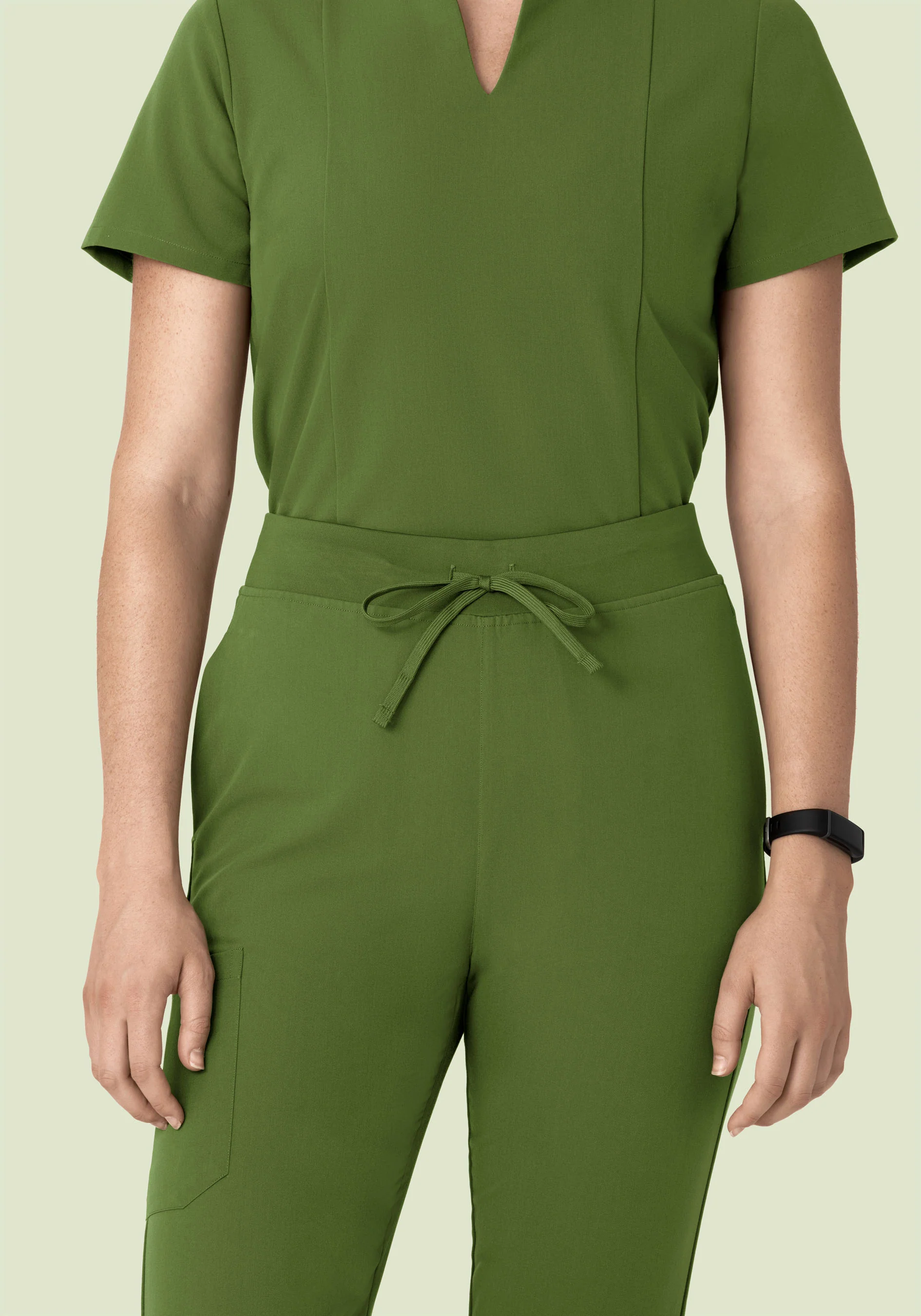 High Waisted Joggers Moss - Image 3