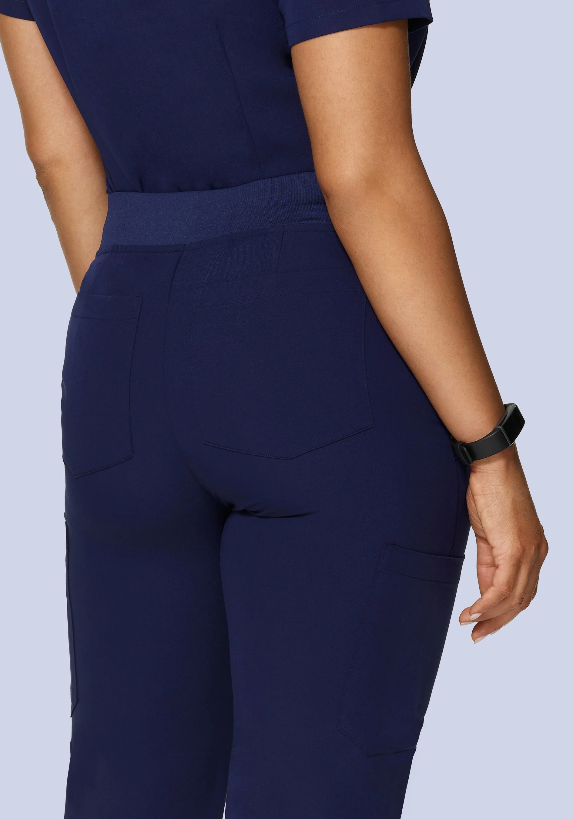 High Waisted Joggers Navy - Image 5