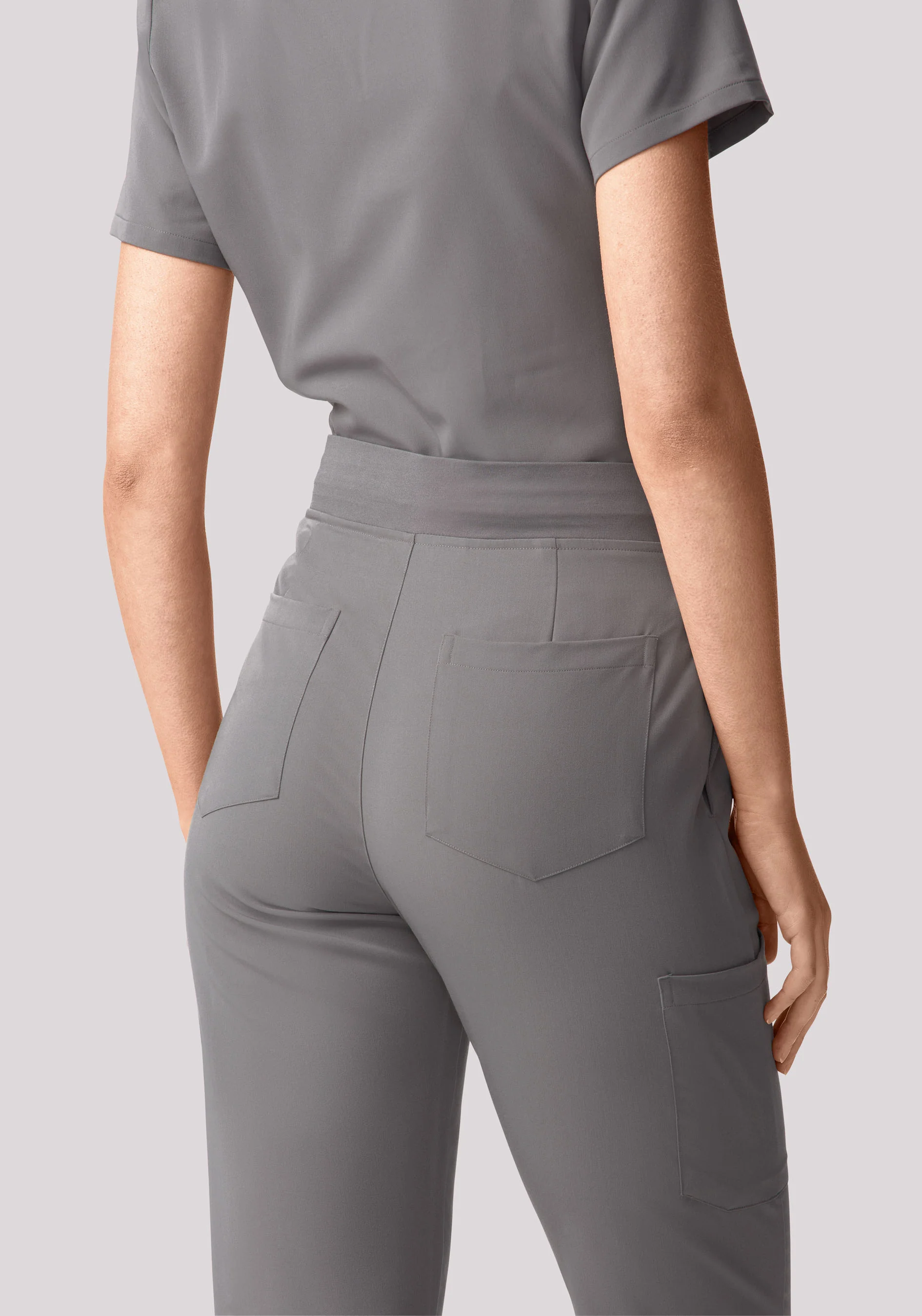 High Waisted Joggers Oslo Gray - Image 3