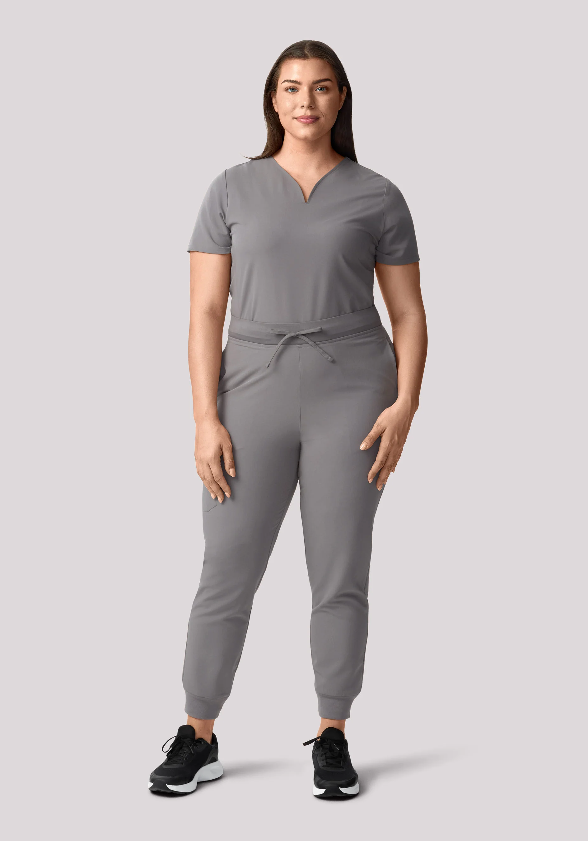 High Waisted Joggers Oslo Gray - Image 4