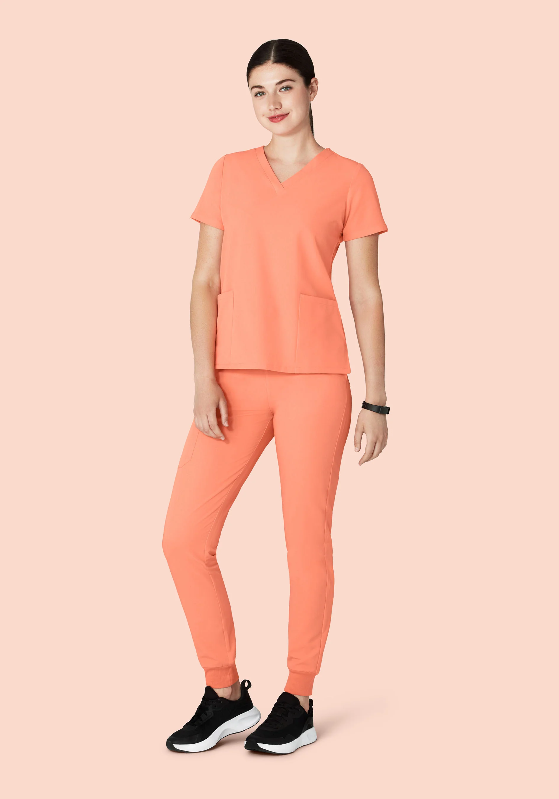 High Waisted Joggers Peach - Image 4