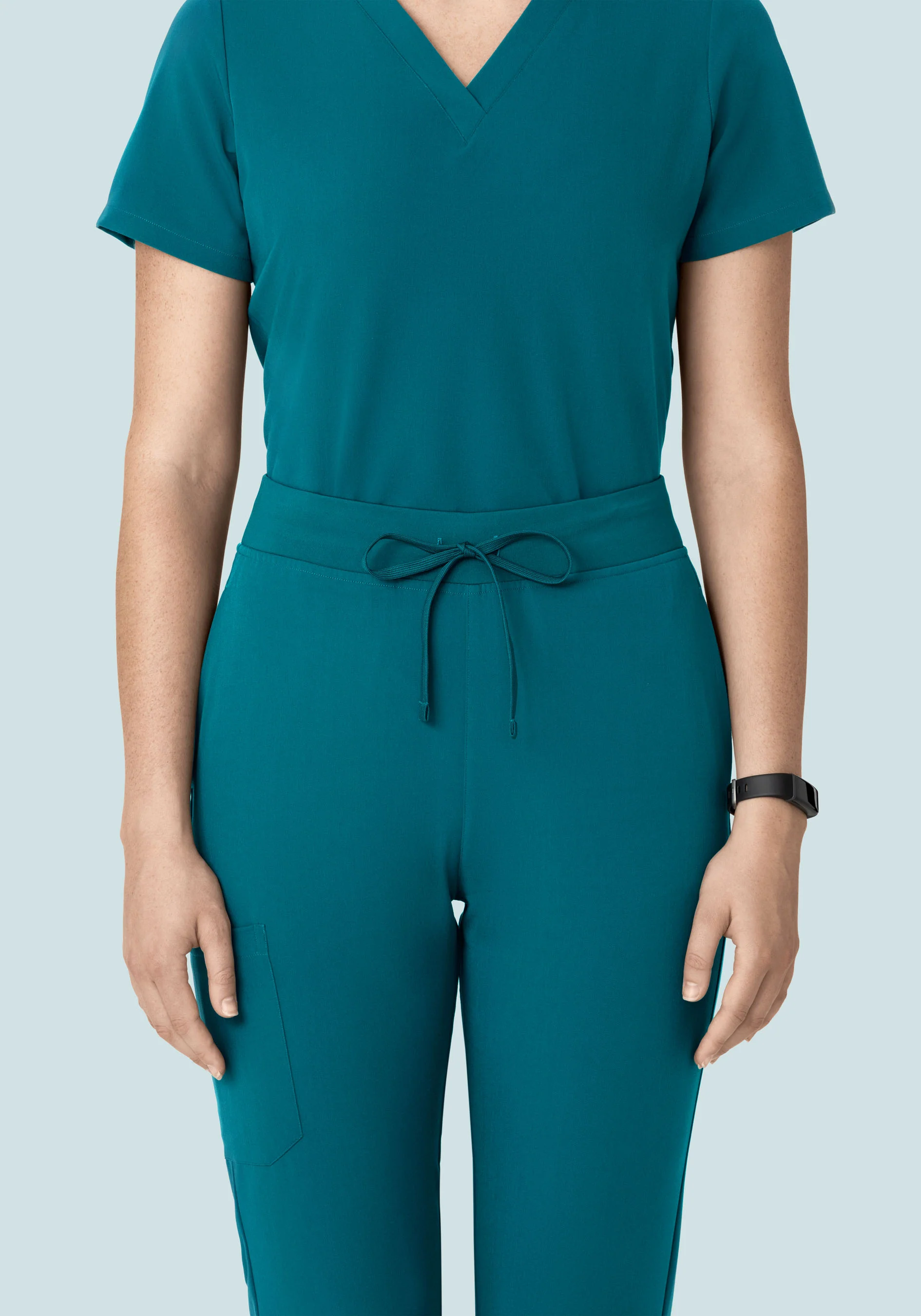 High Waisted Joggers Peacock - Image 5