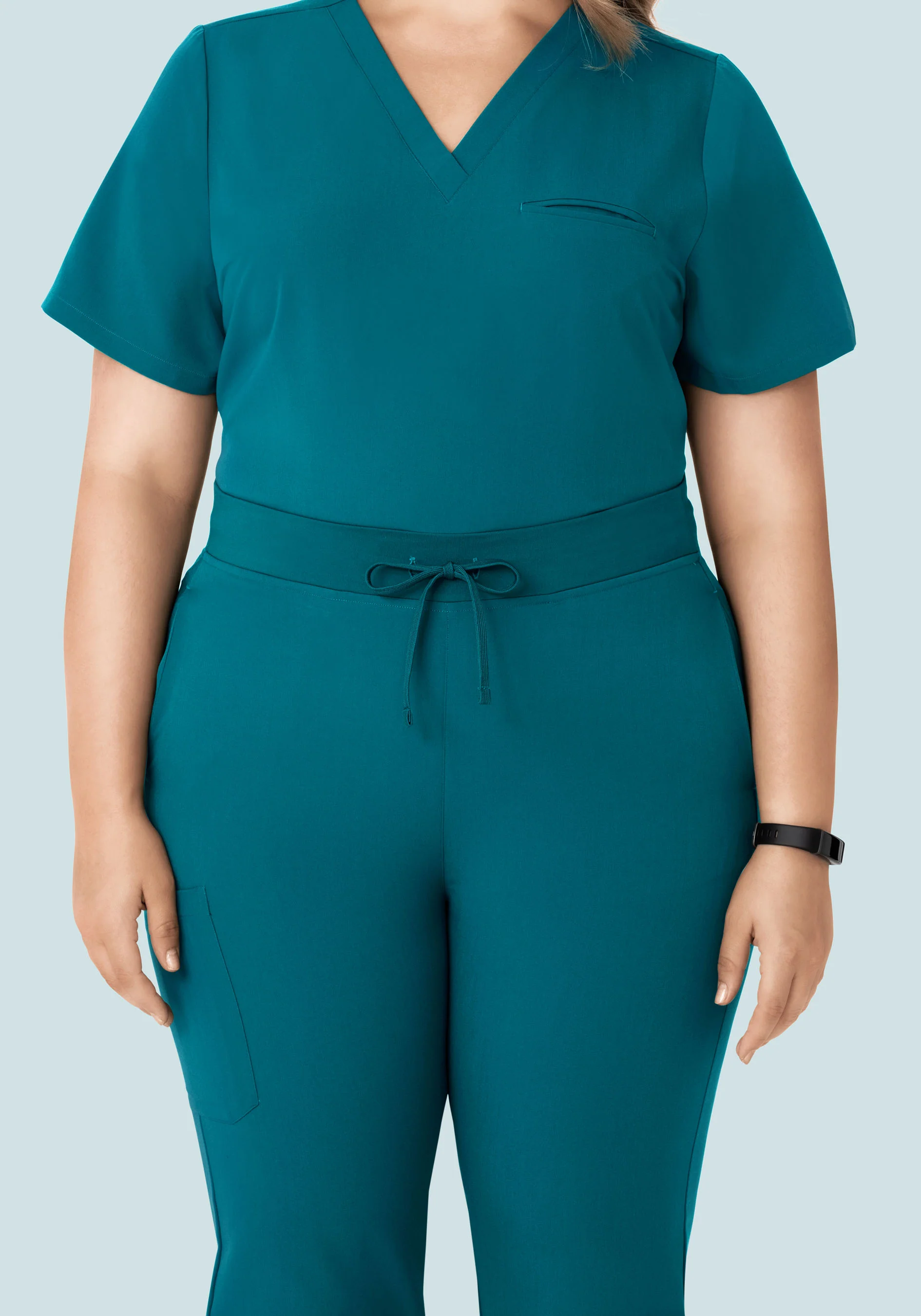 High Waisted Joggers Peacock - Image 8