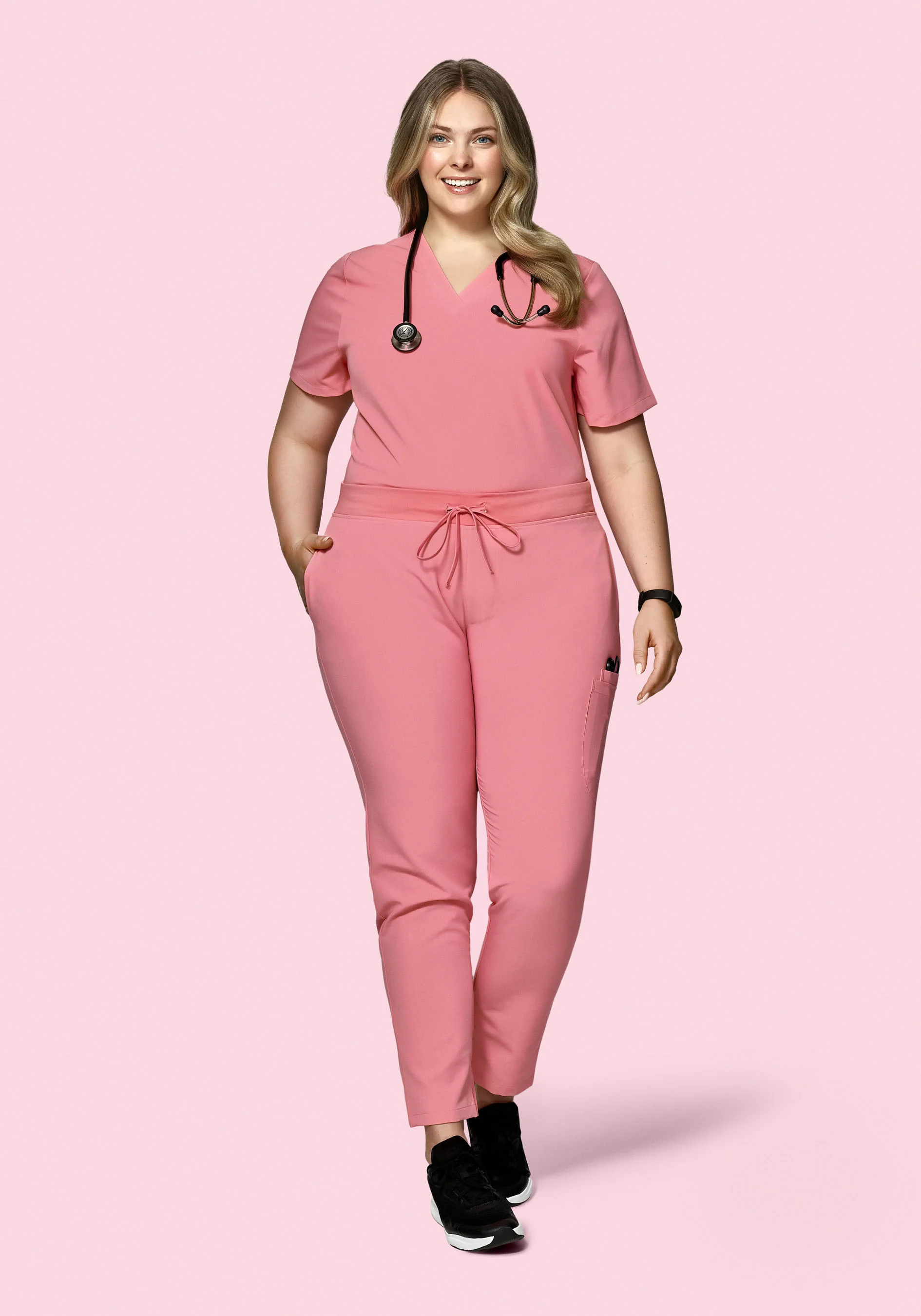 High Waisted Joggers Peony - Image 5