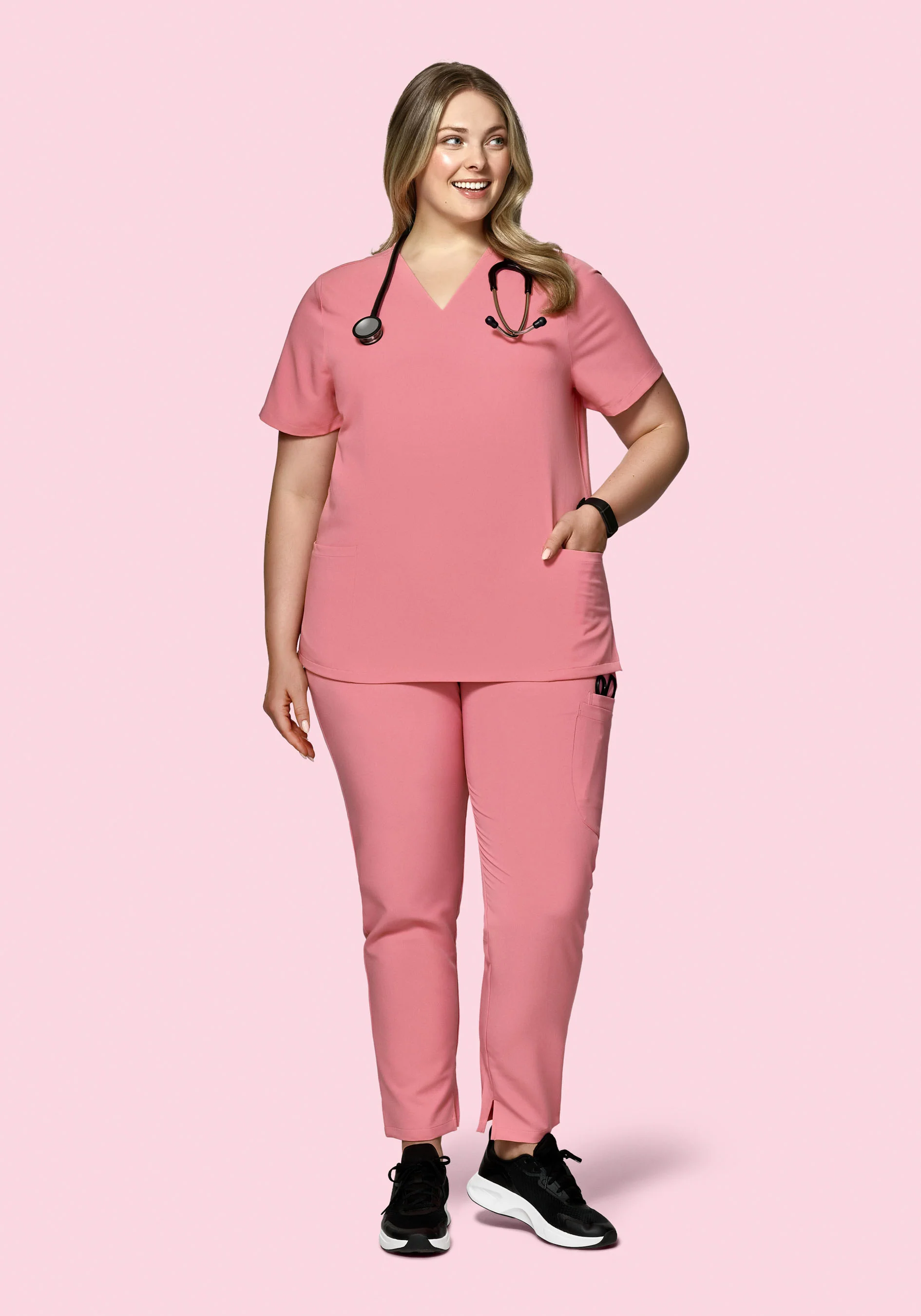 High Waisted Joggers Peony - Image 6