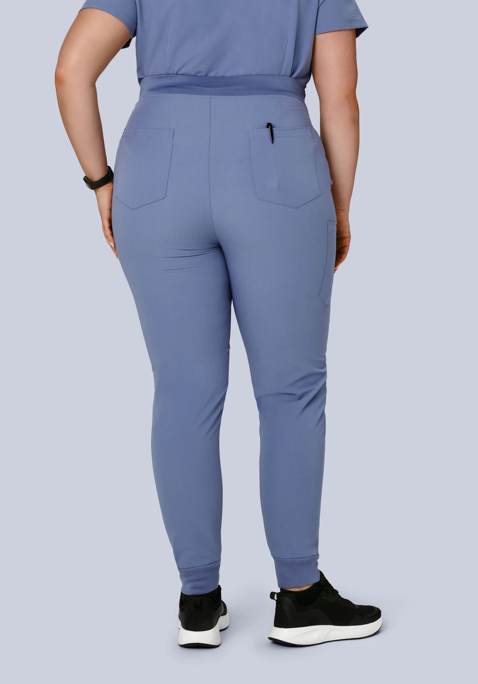 High Waisted Joggers Periwinkle - Image 10