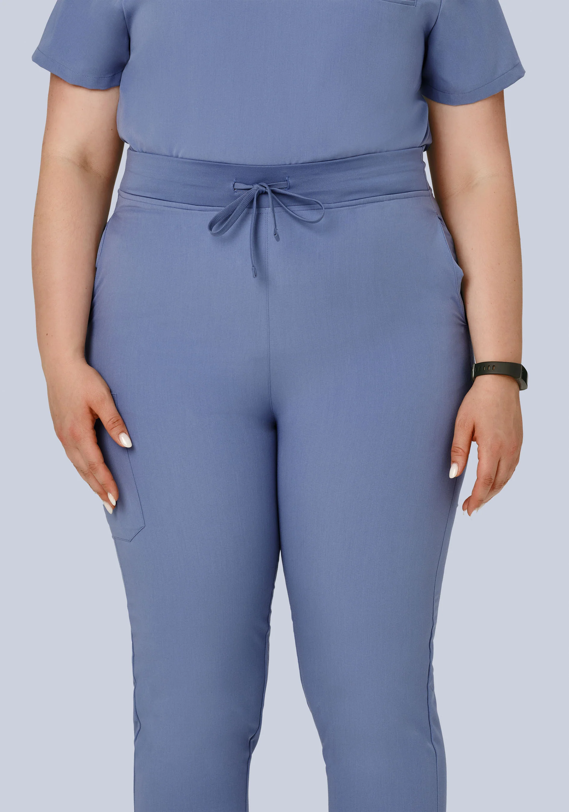 High Waisted Joggers Periwinkle - Image 7