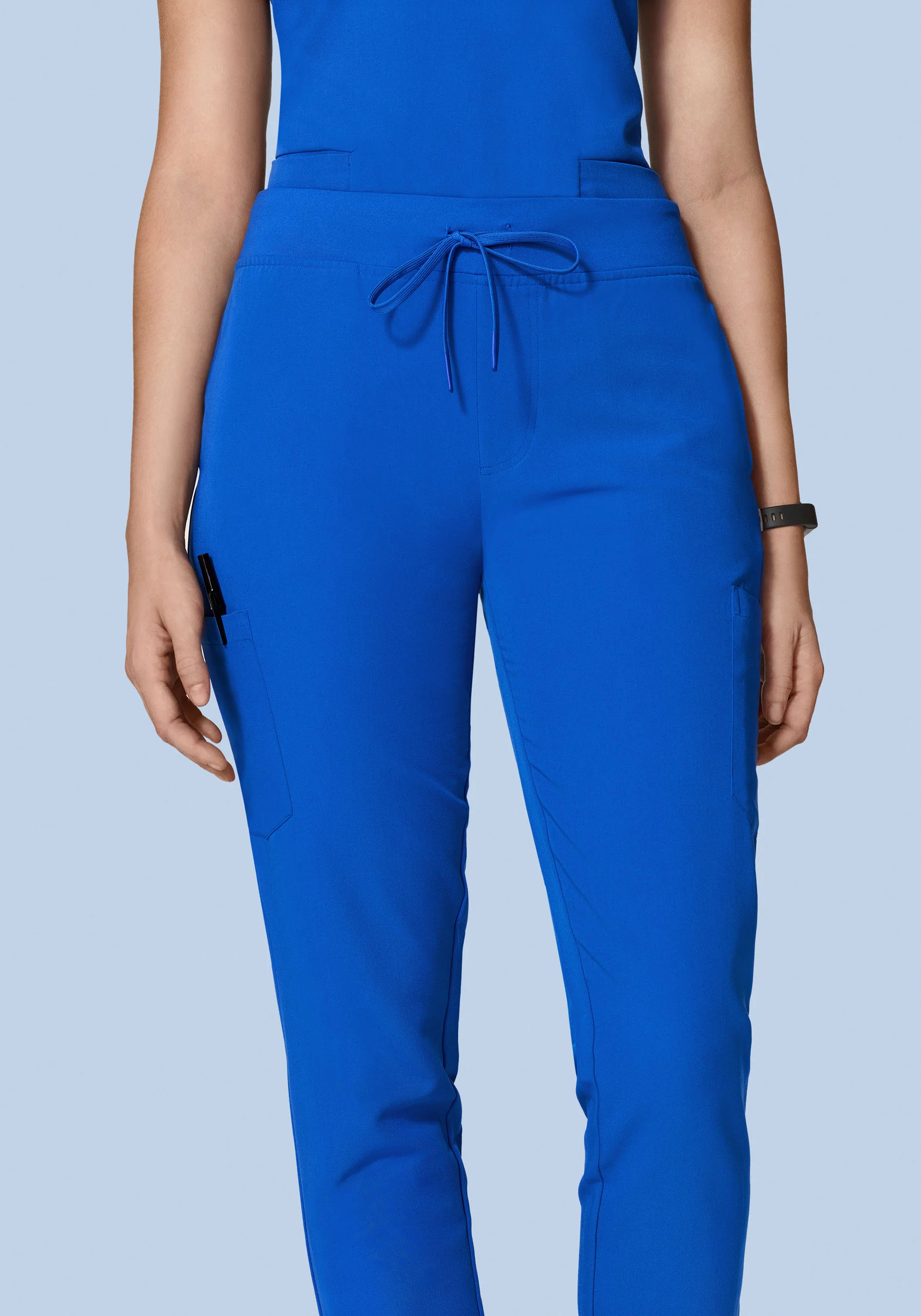 High Waisted Joggers Royal Blue - Image 3