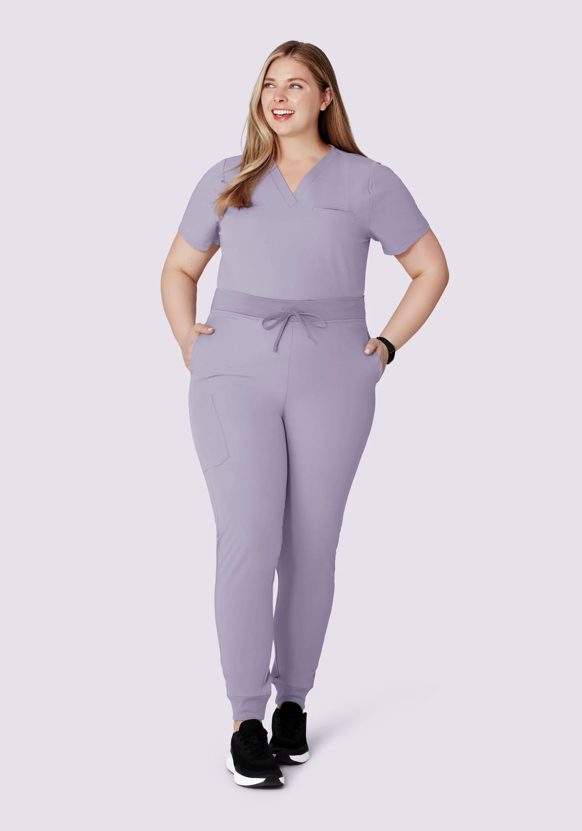 High Waisted Joggers Ube - Image 7