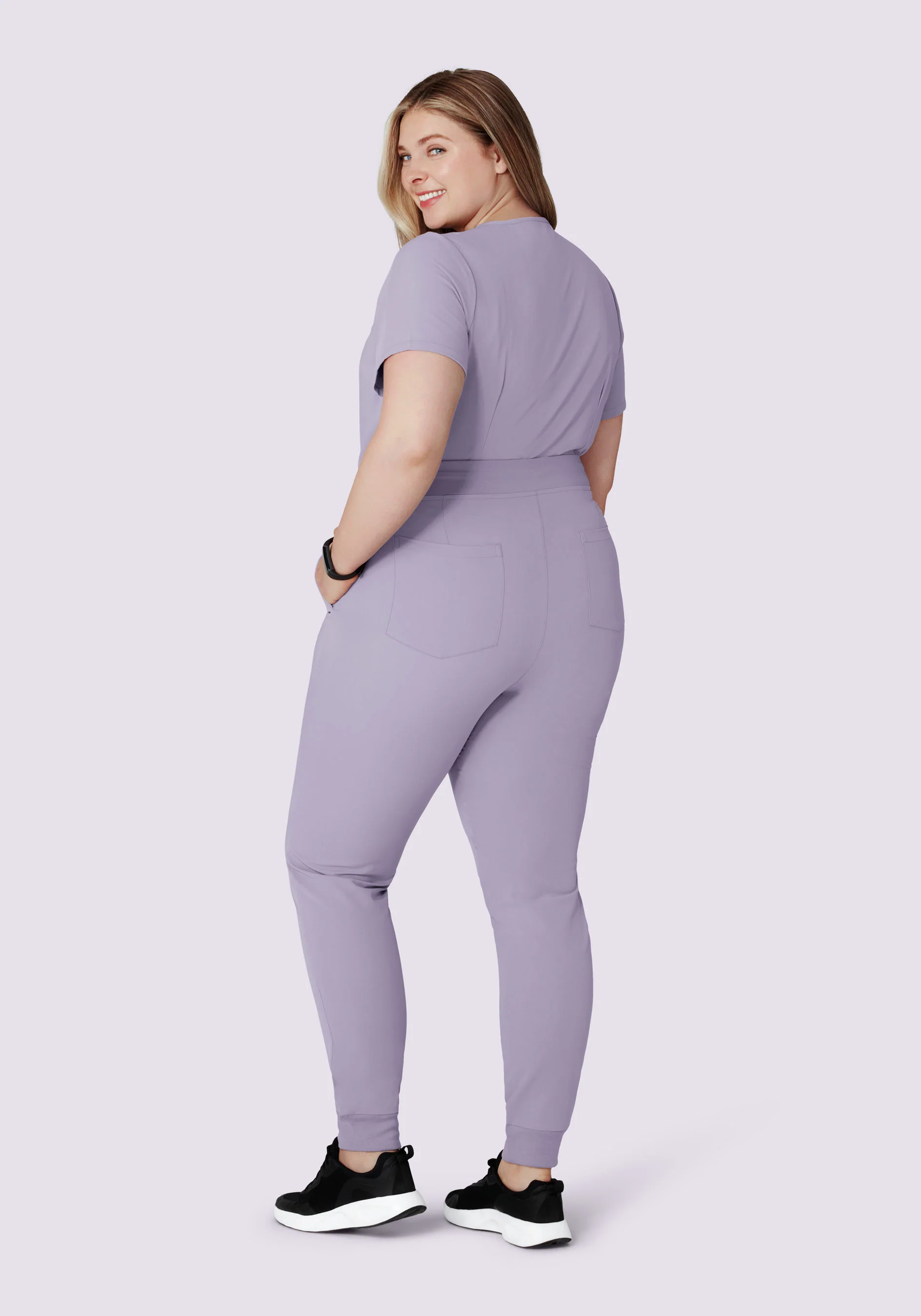 High Waisted Joggers Ube - Image 9