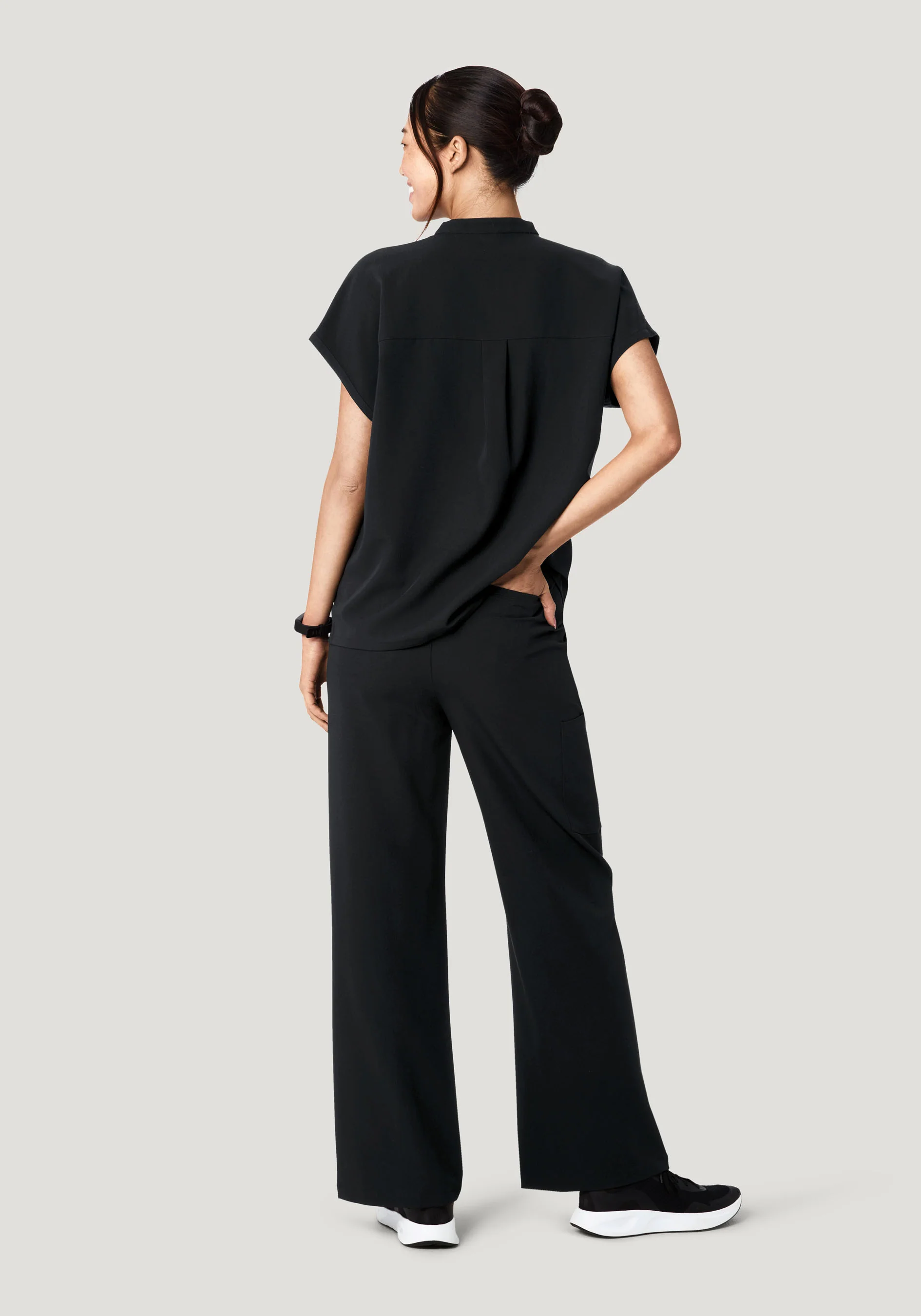 High Waisted Wide Leg Black - Image 3