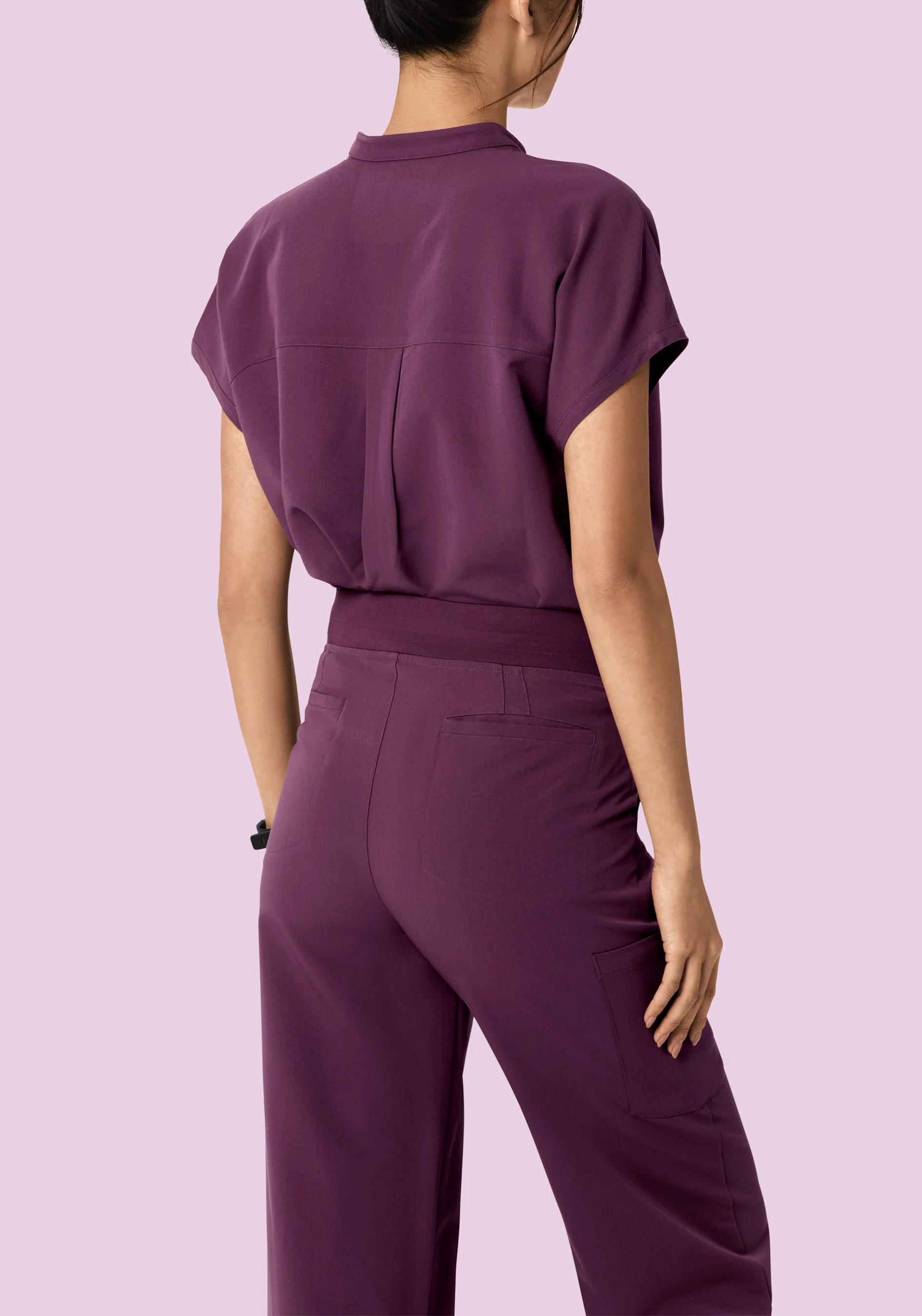 High Waisted Wide Leg Bordeaux - Image 4