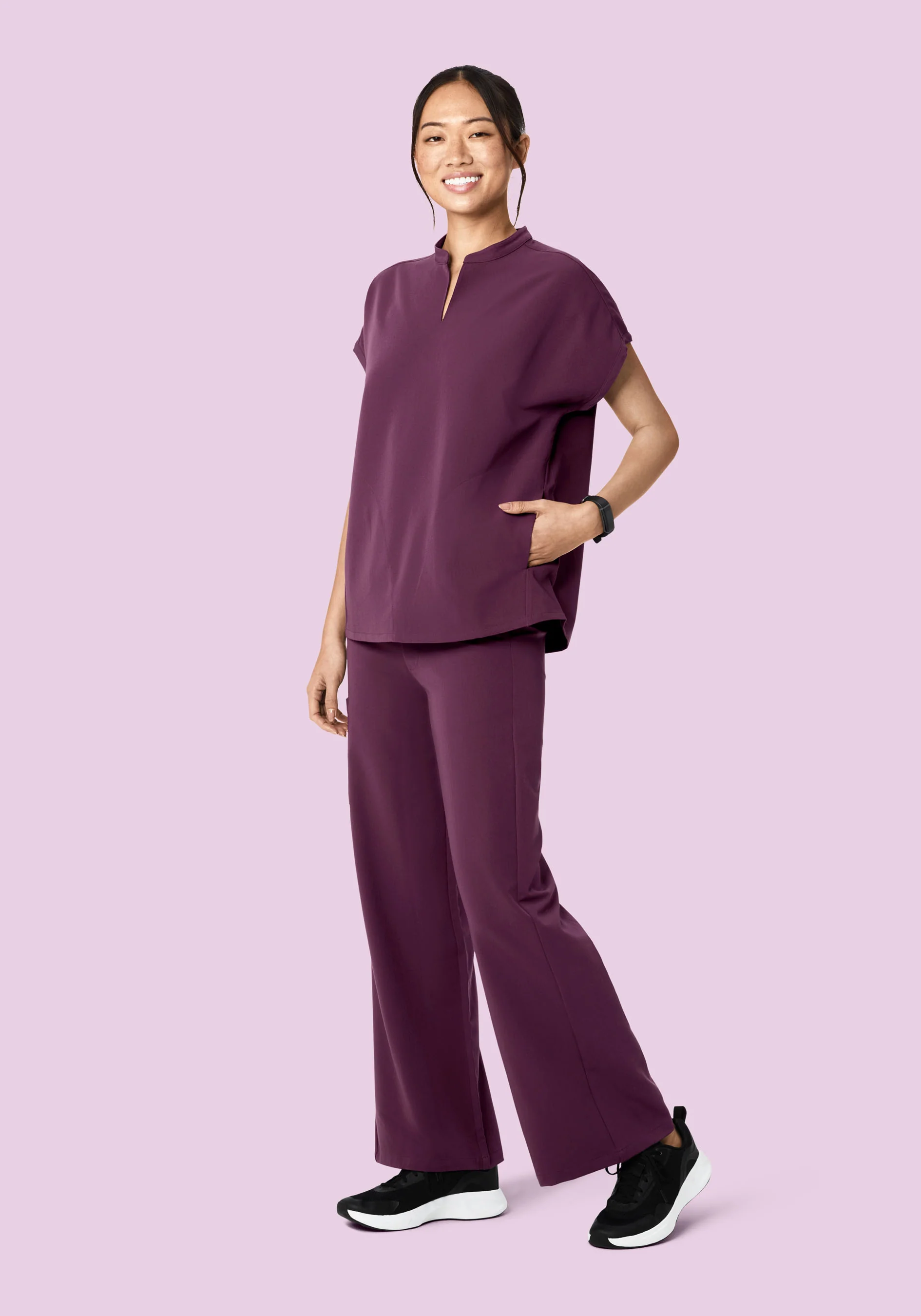 High Waisted Wide Leg Bordeaux - Image 5