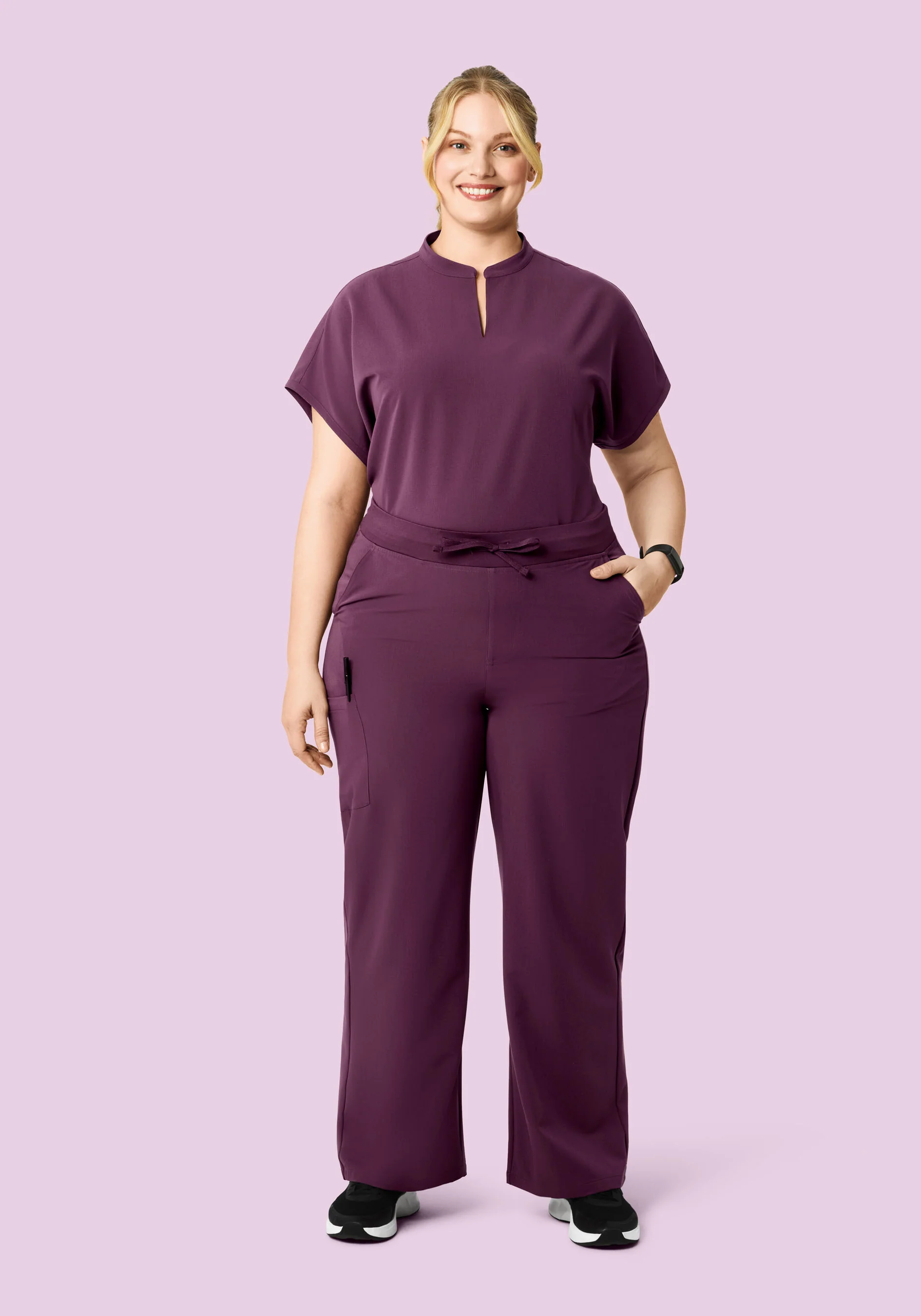 High Waisted Wide Leg Bordeaux - Image 6