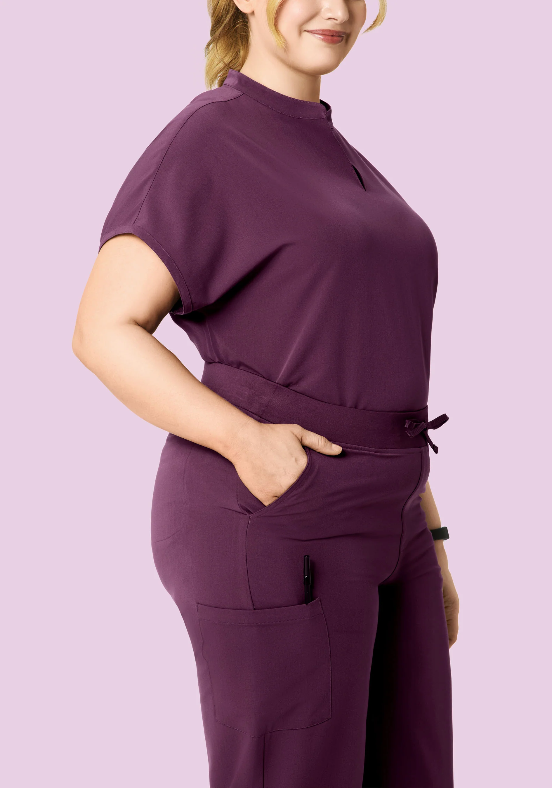 High Waisted Wide Leg Bordeaux - Image 7