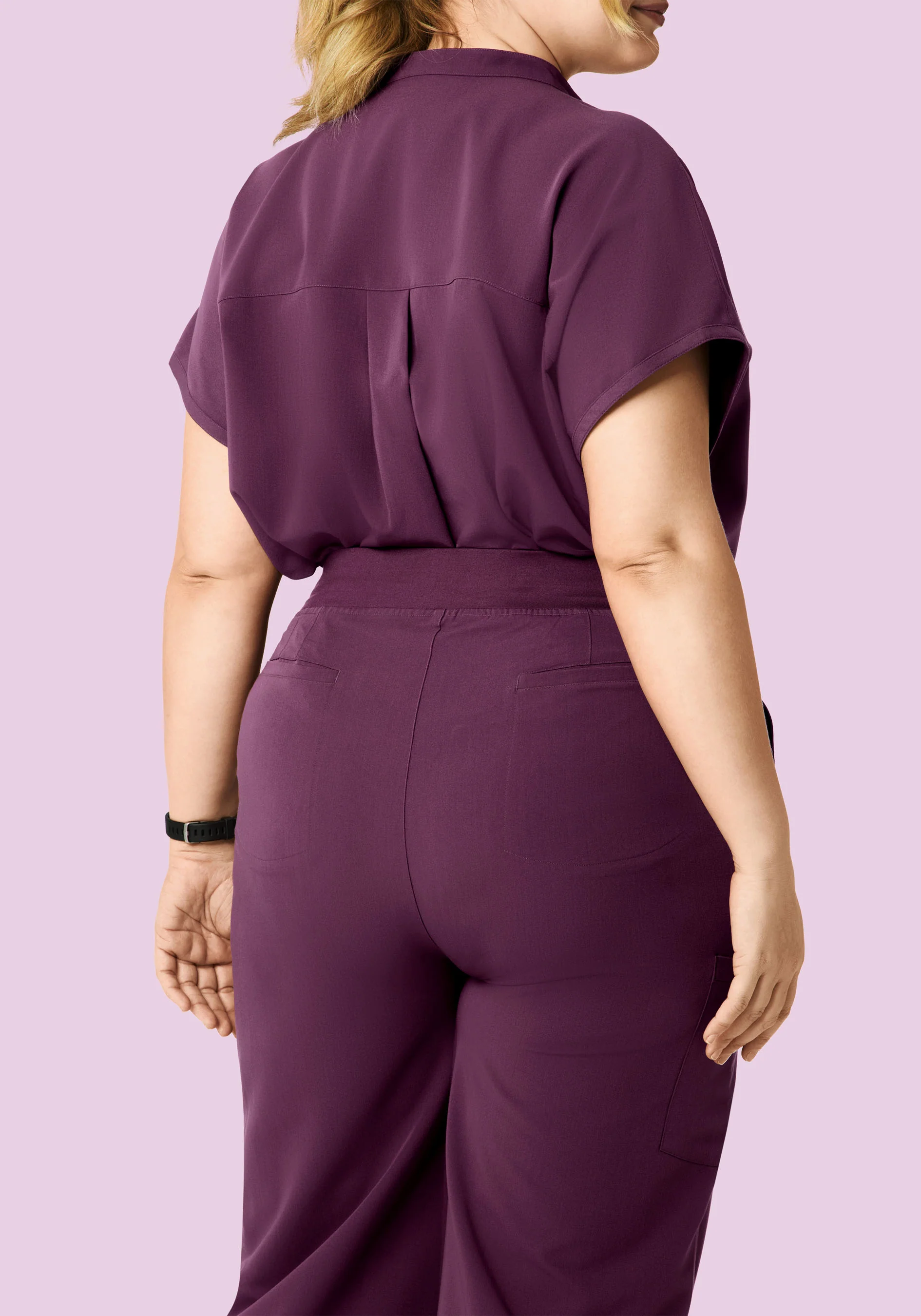 High Waisted Wide Leg Bordeaux - Image 8