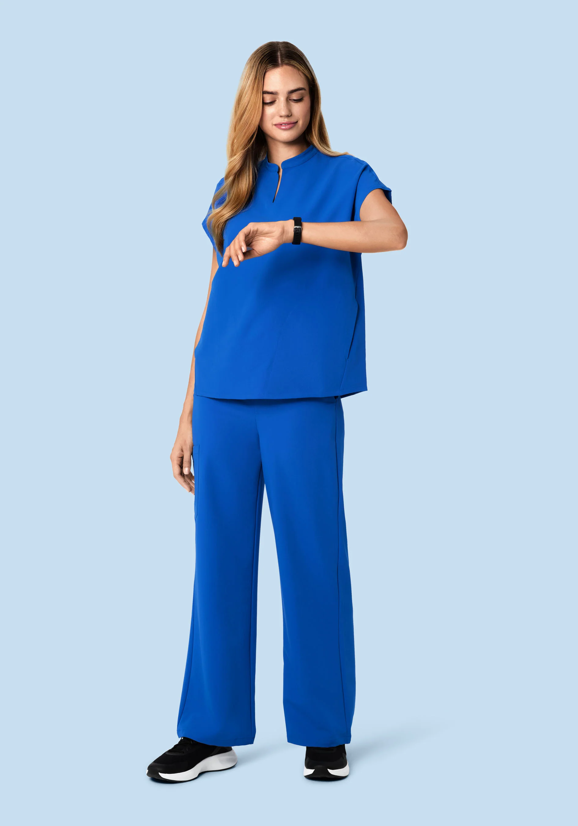 High Waisted Wide Leg Cobalt - Image 3