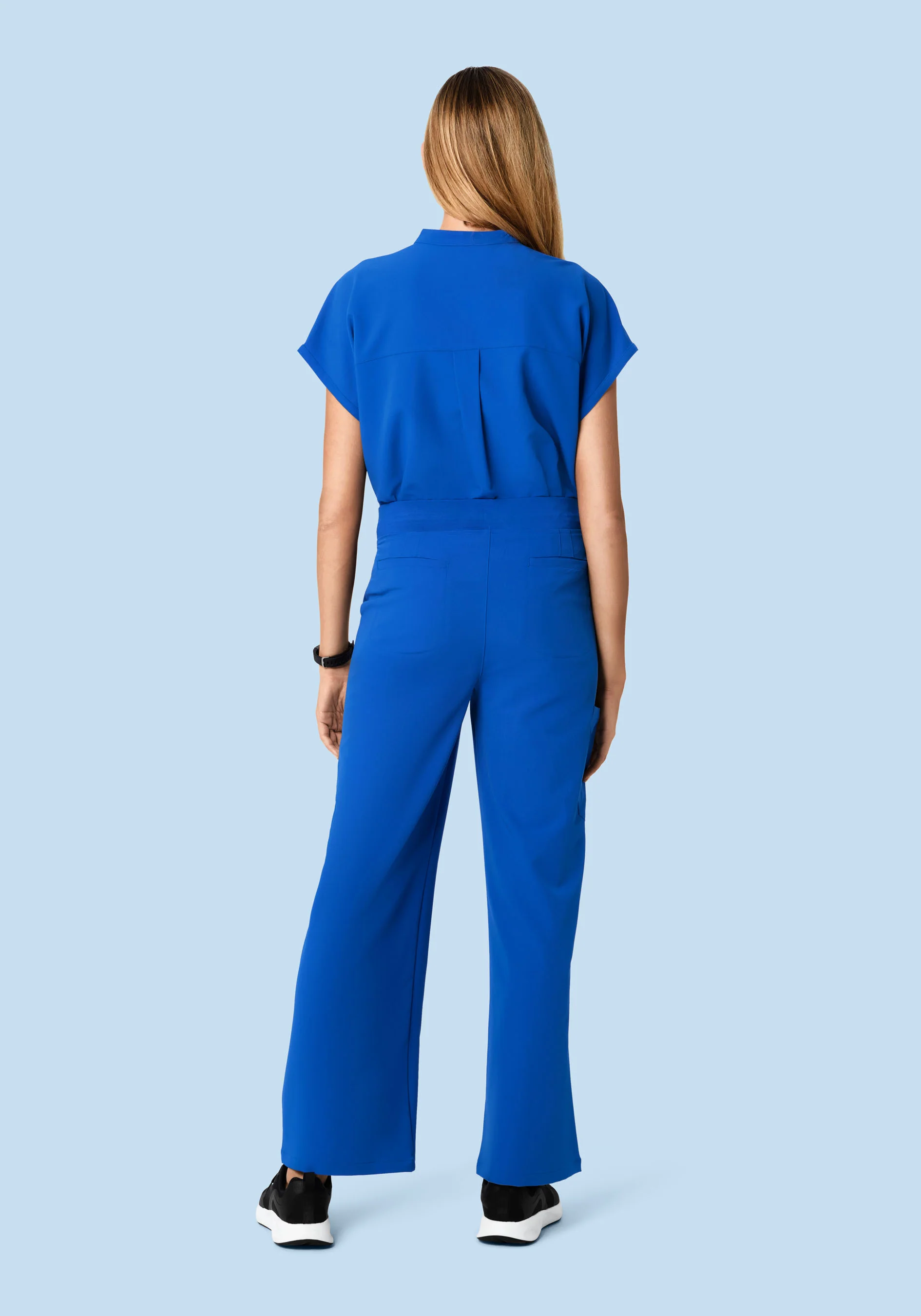 High Waisted Wide Leg Cobalt - Image 4