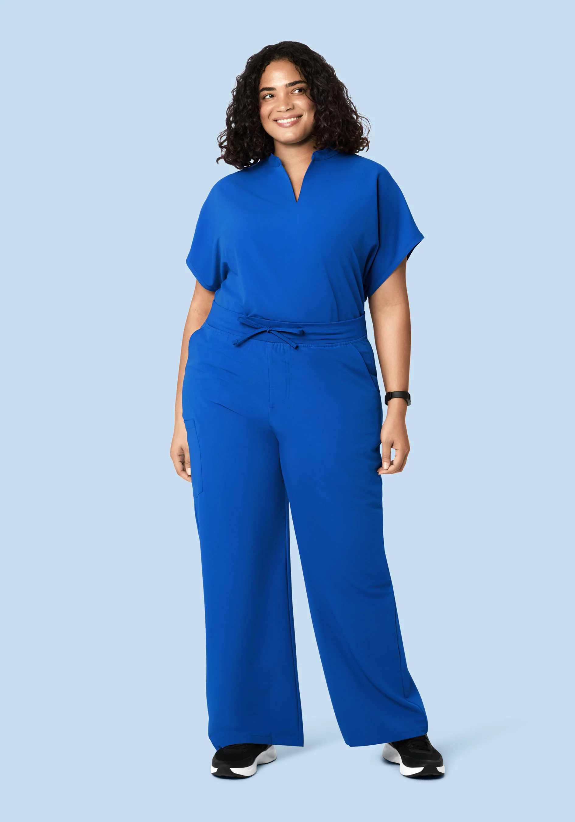 High Waisted Wide Leg Cobalt - Image 6