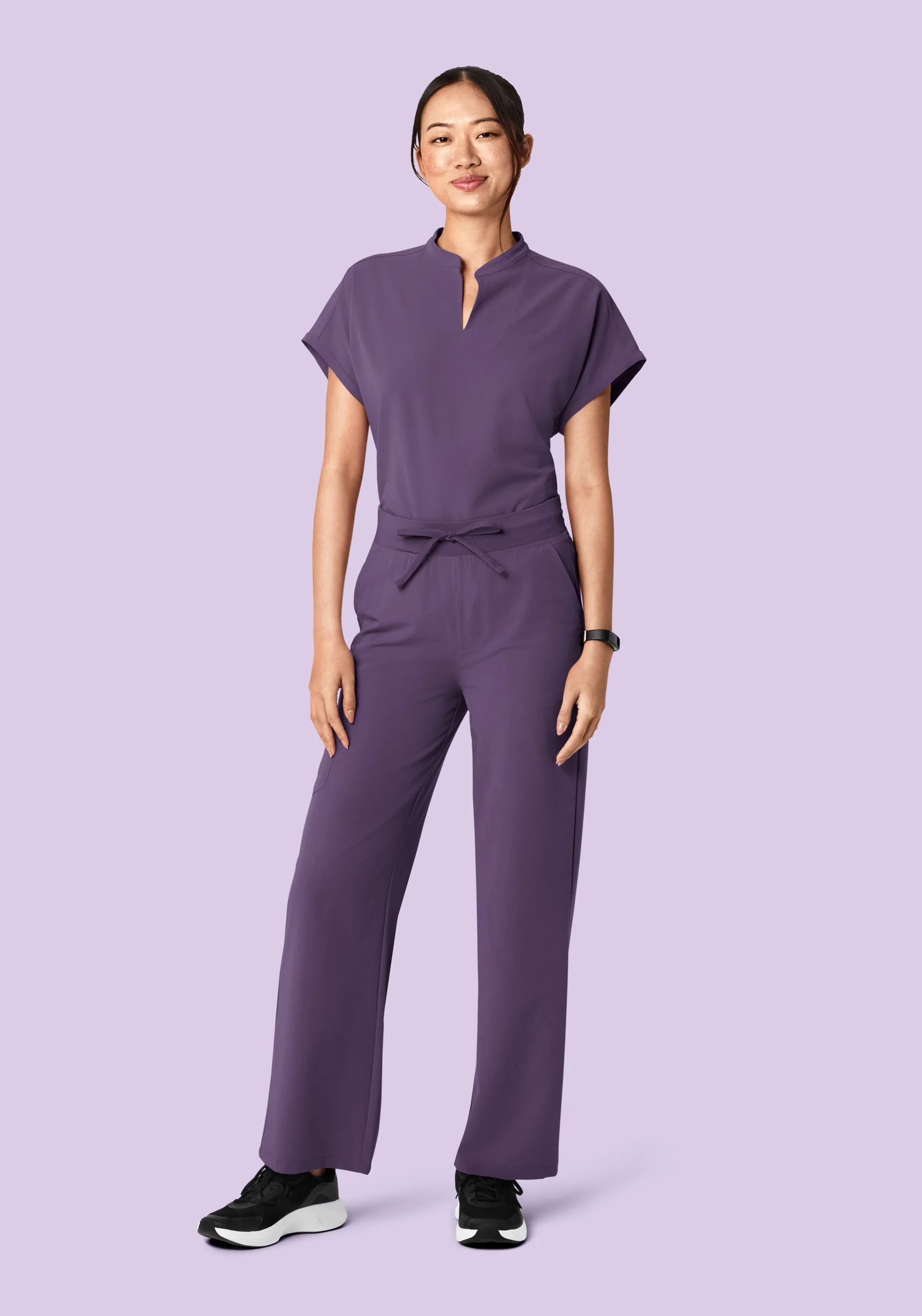 High Waisted Wide Leg Dewberry - Image 5