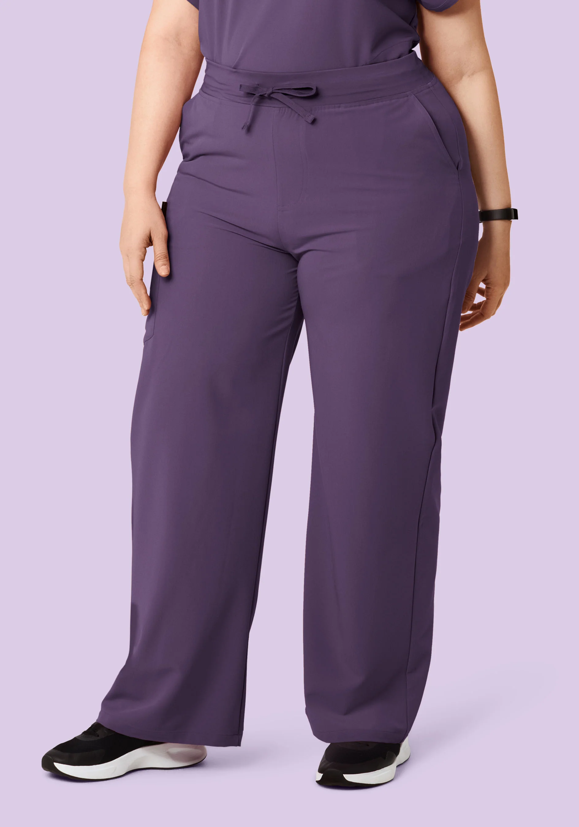 High Waisted Wide Leg Dewberry - Image 6